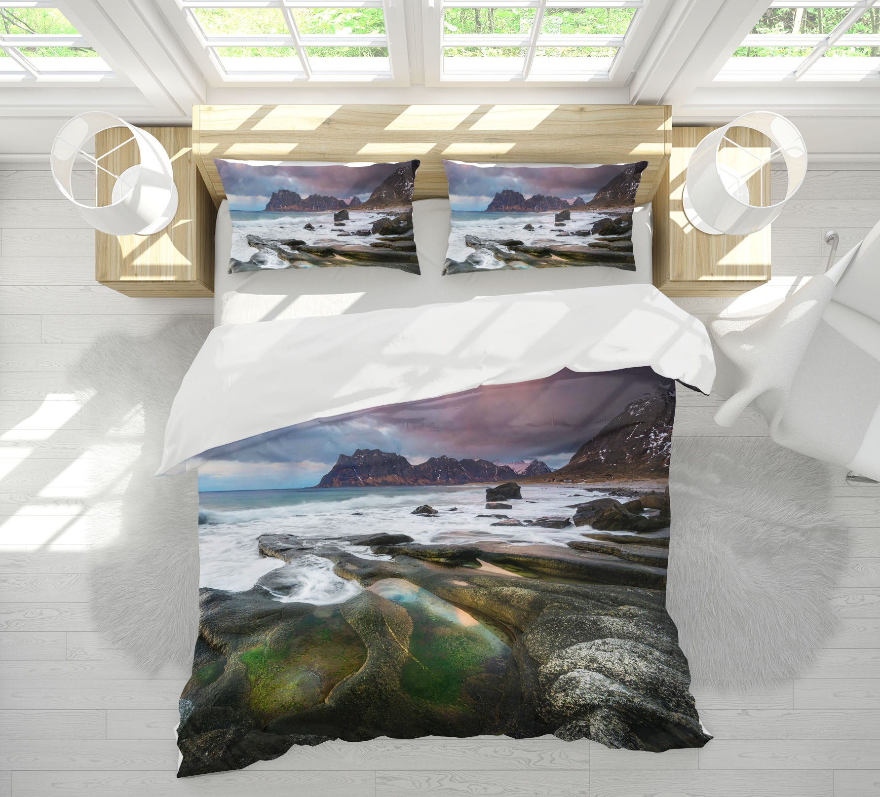 3D Uttakleiv Beach 091 Marco Carmassi Bedding Bed Pillowcases Quilt