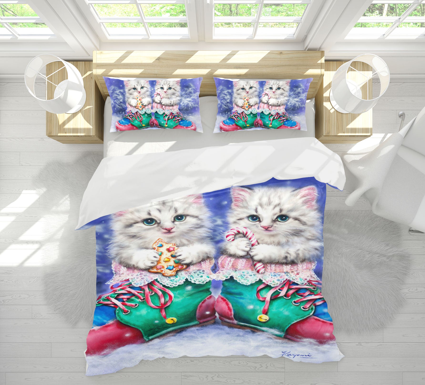 3D Cat Shoes 5895 Kayomi Harai Bedding Bed Pillowcases Quilt Cover Duvet Cover