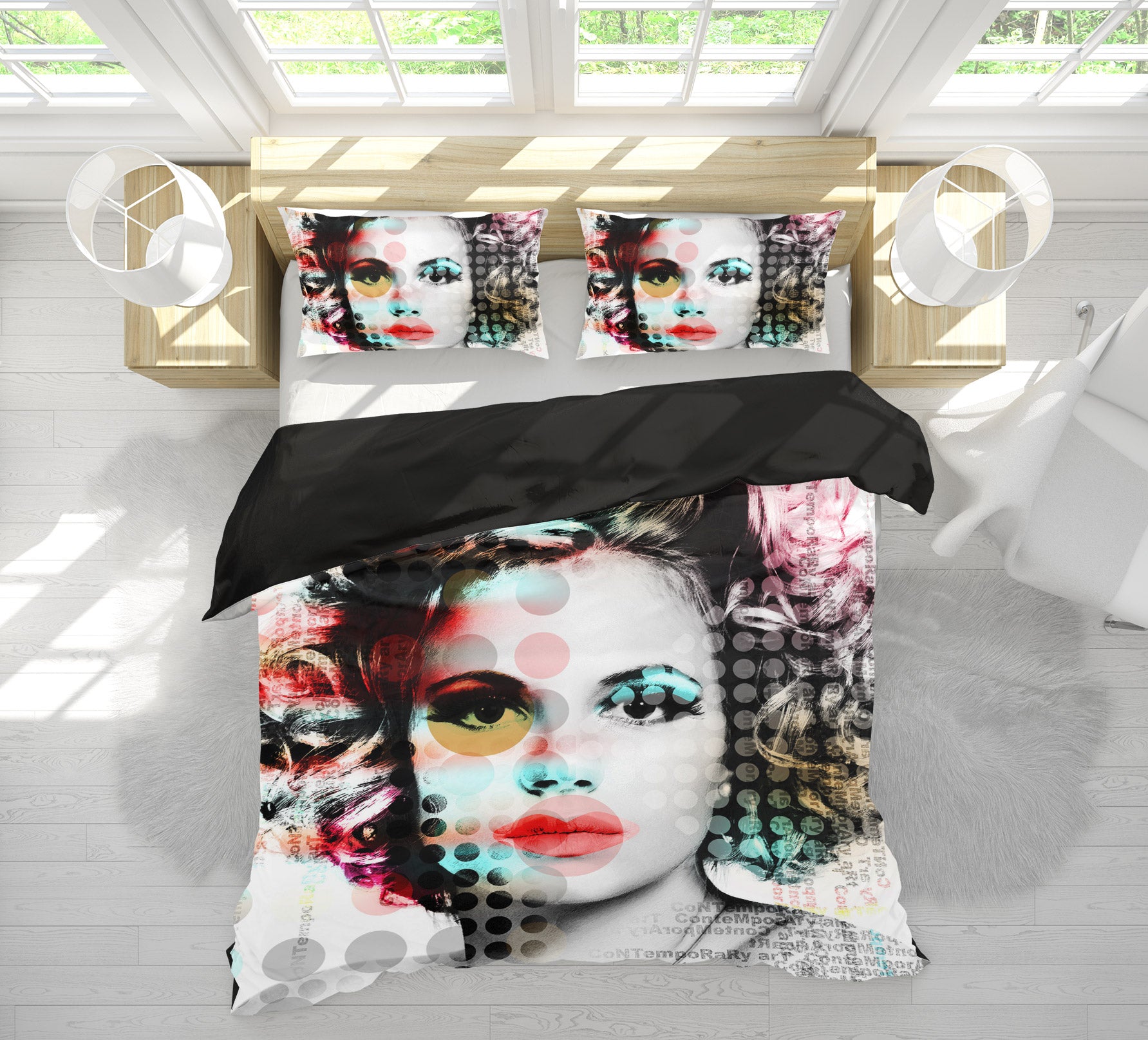 3D Star Woman 048 Bed Pillowcases Quilt