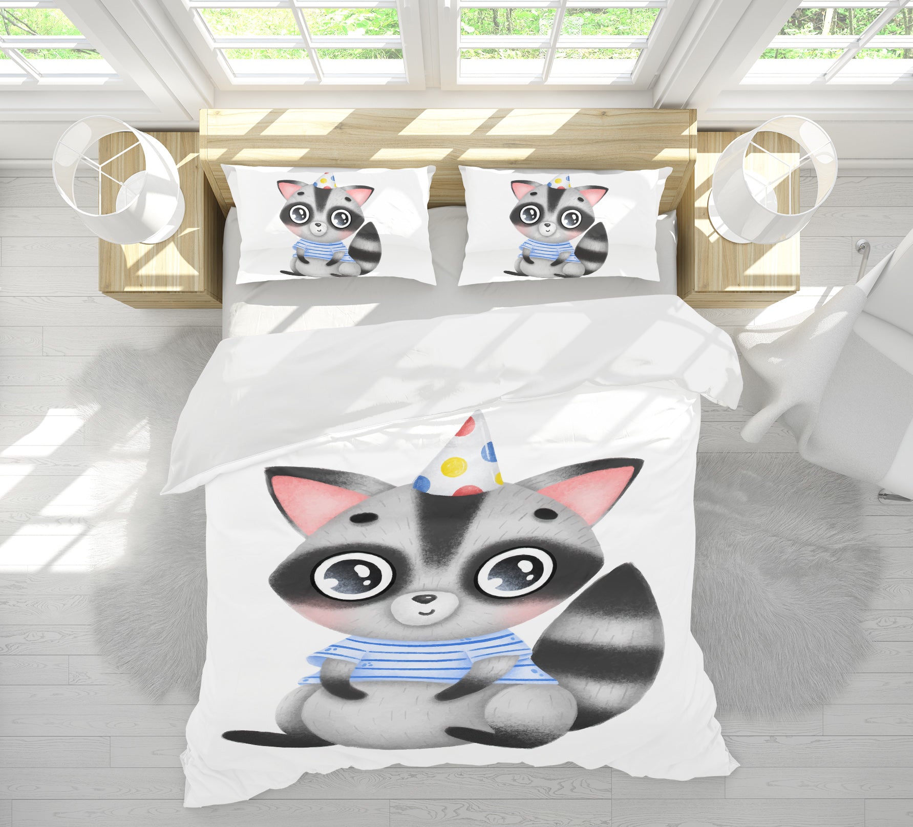 3D Civet Cat 63208 Bed Pillowcases Quilt