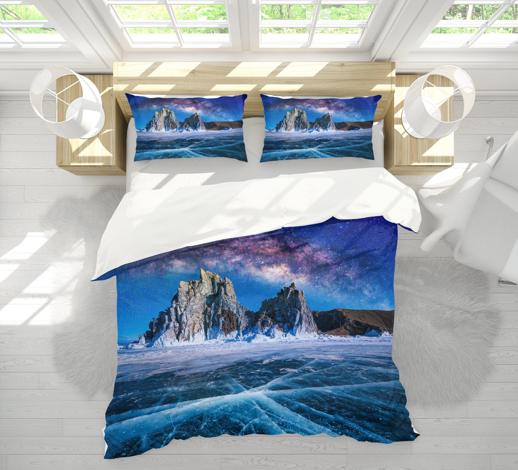 3D Glacier 67108 Bed Pillowcases Quilt