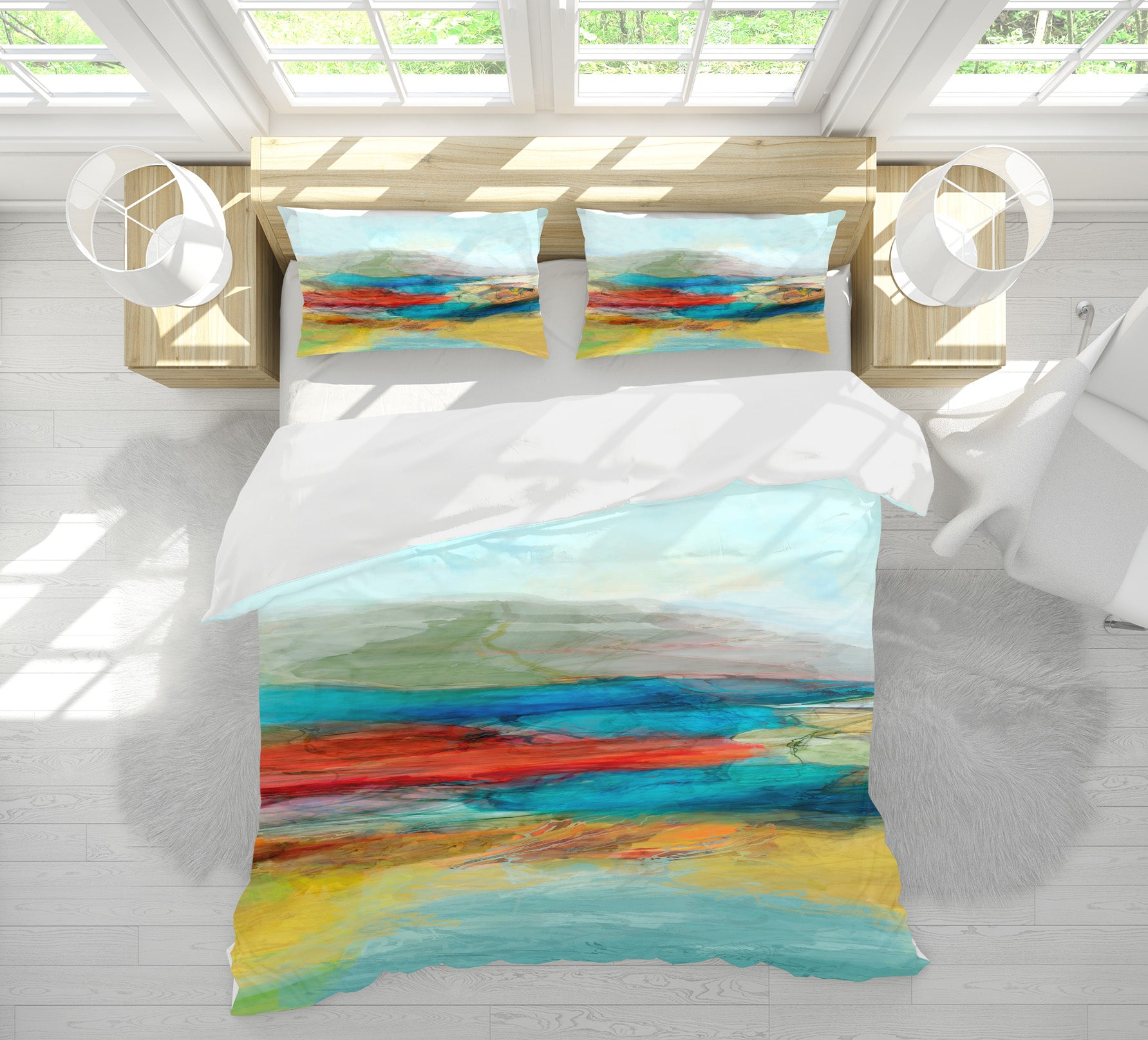 3D Yellow River 1052 Michael Tienhaara Bedding Bed Pillowcases Quilt