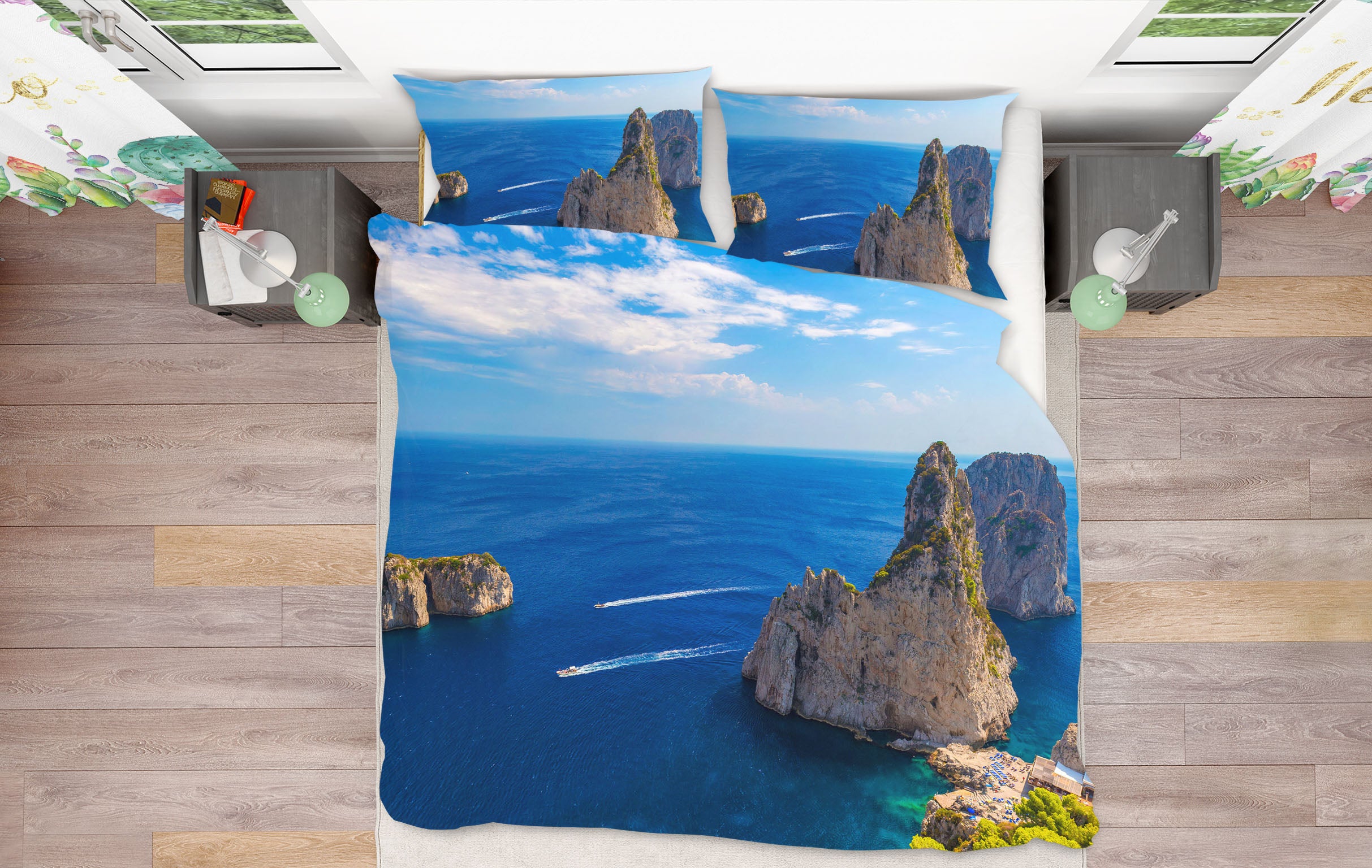 3D Beautiful Capri 012 Marco Carmassi Bedding Bed Pillowcases Quilt