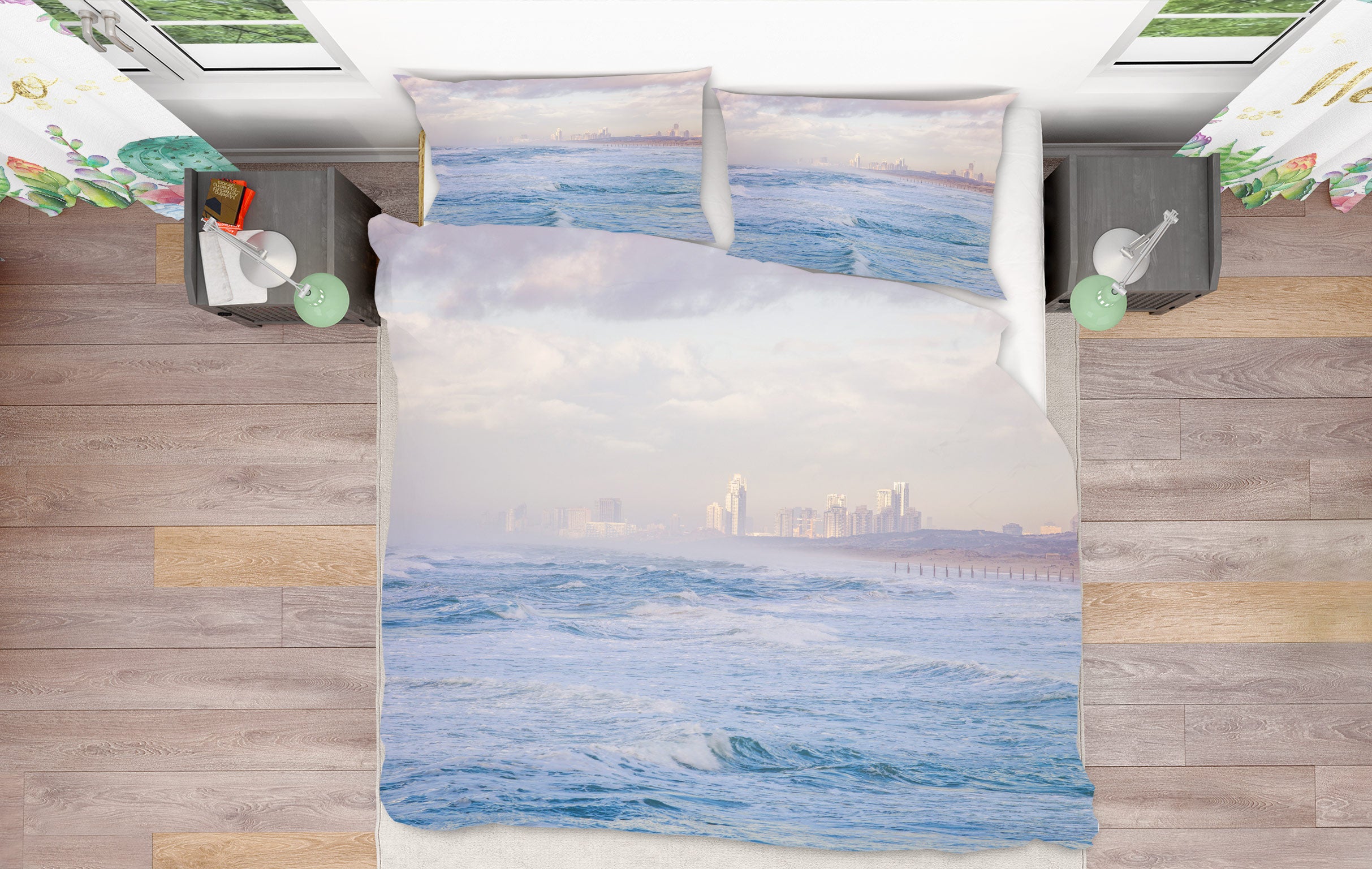 3D Sea Waves 6928 Assaf Frank Bedding Bed Pillowcases Quilt Cover Duvet Cover