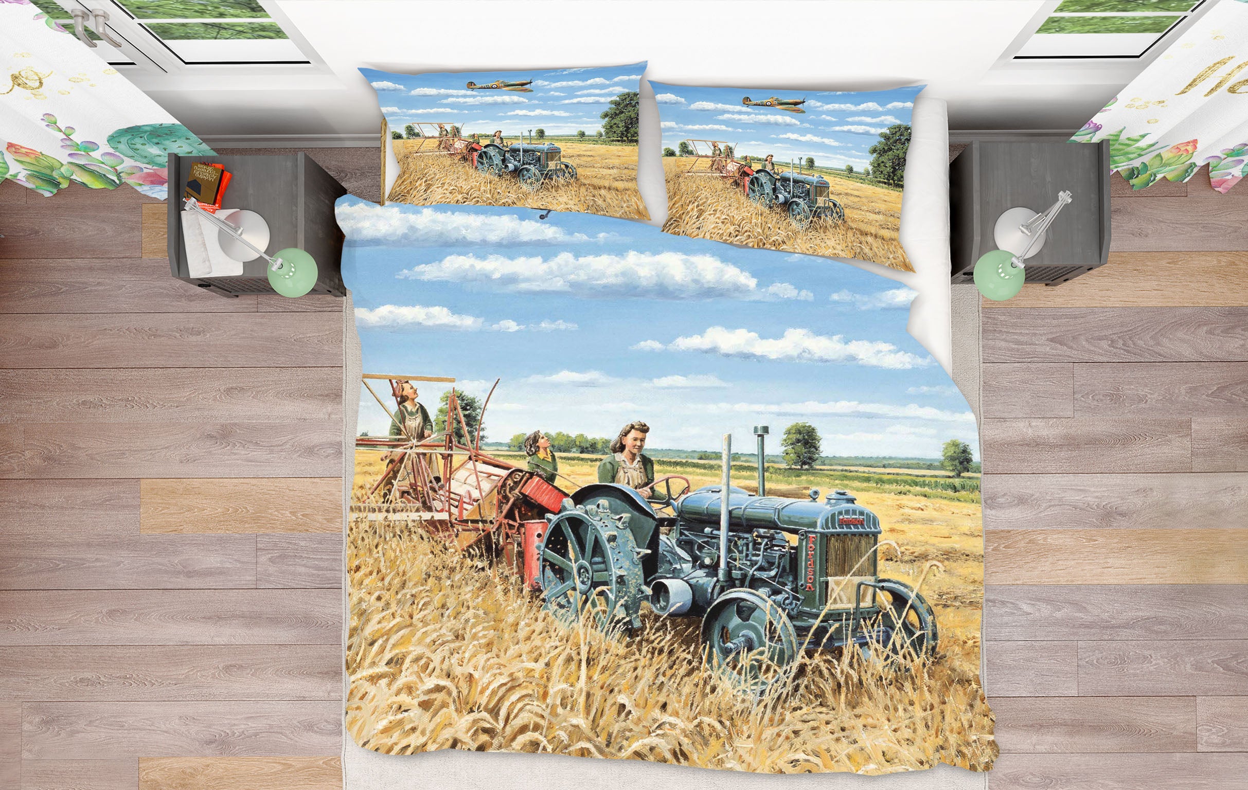 3D Harvesting Victory 2029 Trevor Mitchell bedding Bed Pillowcases Quilt