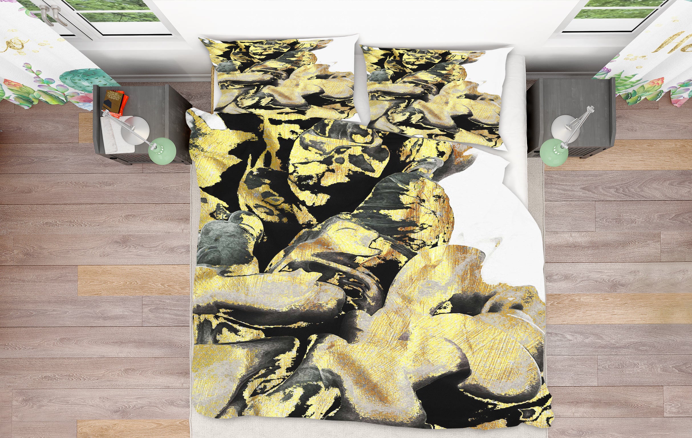 3D Stone 67090 Bed Pillowcases Quilt