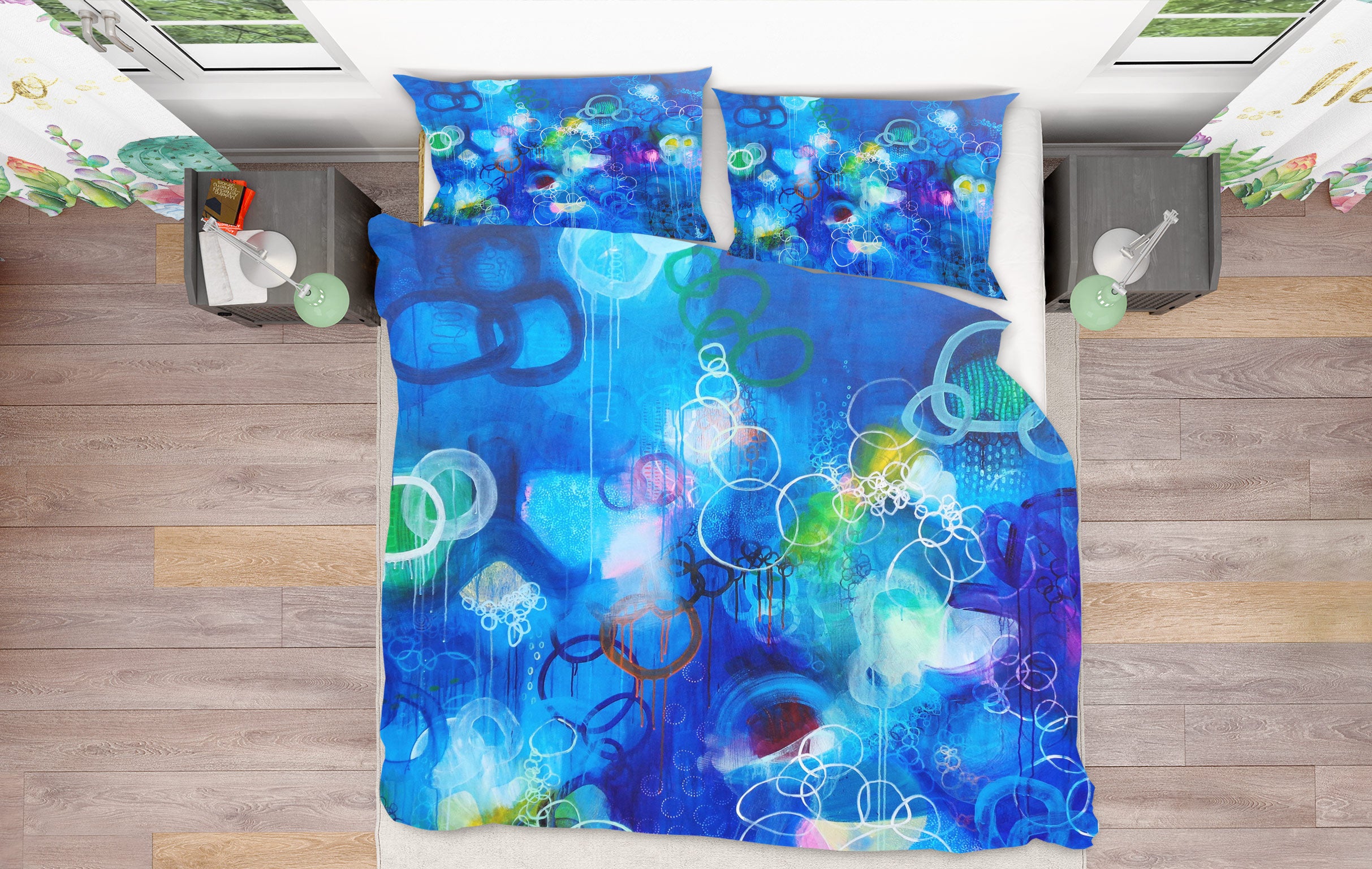 3D Blue Fantasy Style 1131 Misako Chida Bedding Bed Pillowcases Quilt Cover Duvet Cover