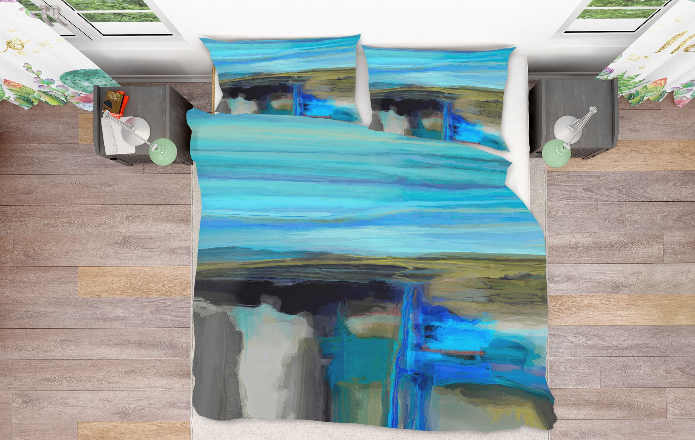 3D Night Lake 2126 Michael Tienhaara Bedding Bed Pillowcases Quilt