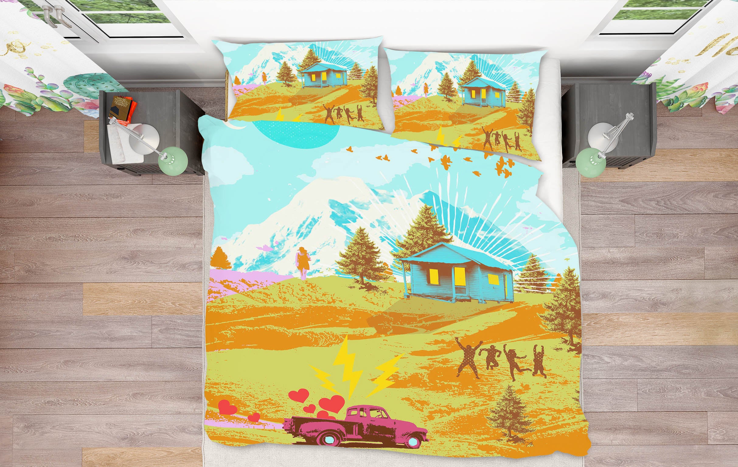 3D Outskirts 2018 Showdeer Bedding Bed Pillowcases Quilt