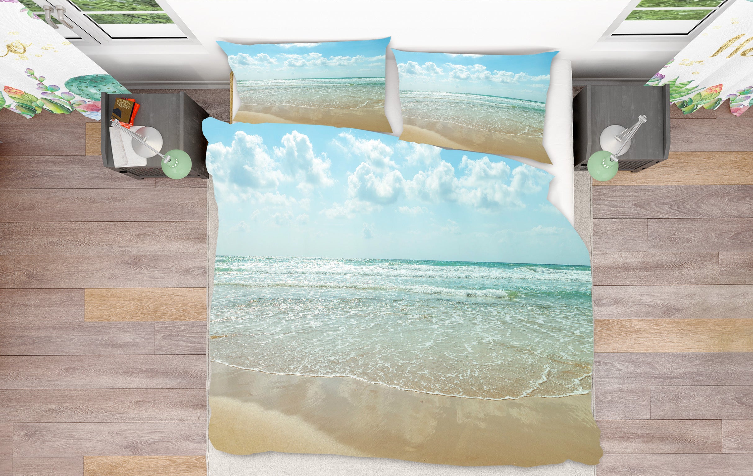 3D Sky Seaside 85119 Assaf Frank Bedding Bed Pillowcases Quilt