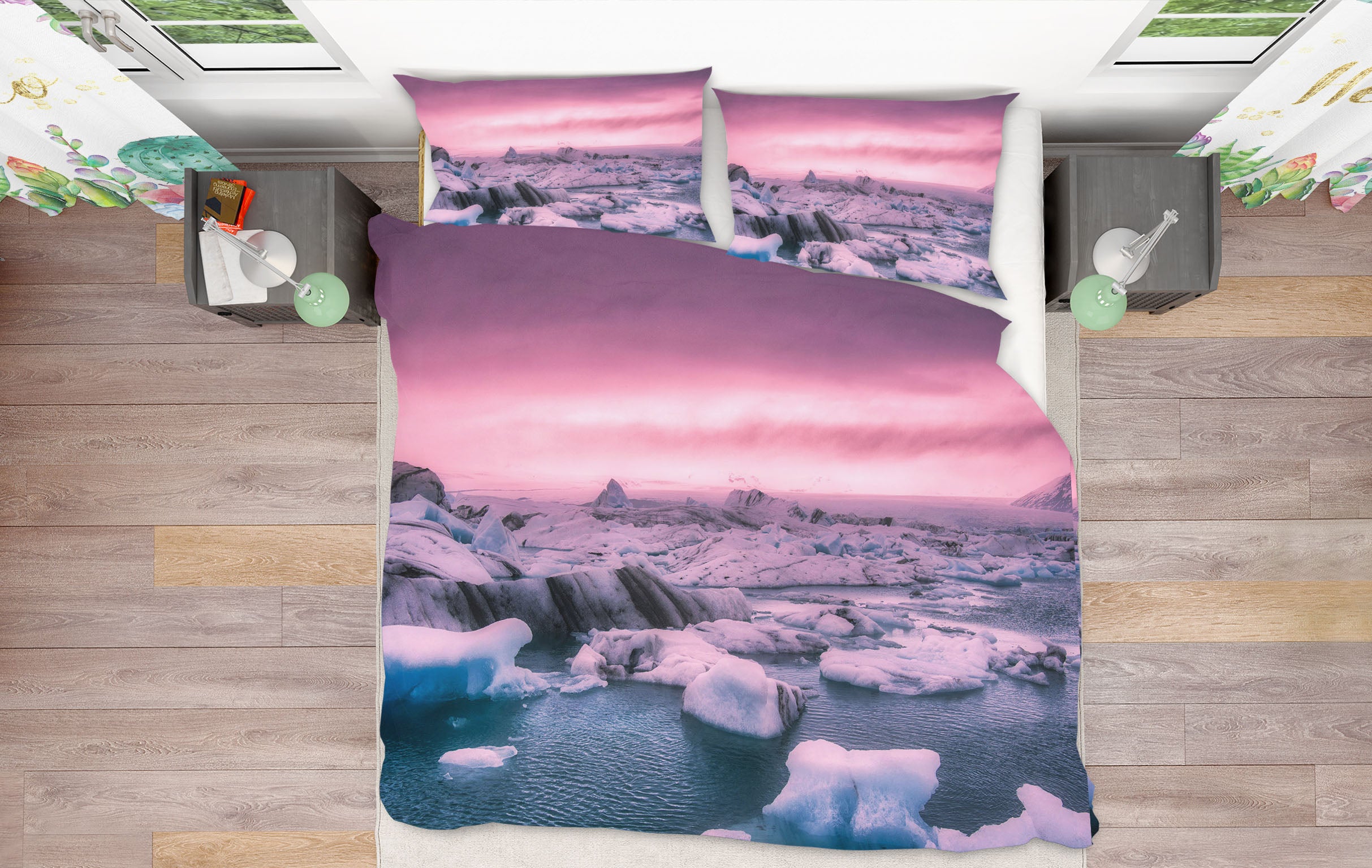 3D Pink Sunset 2156 Marco Carmassi Bedding Bed Pillowcases Quilt