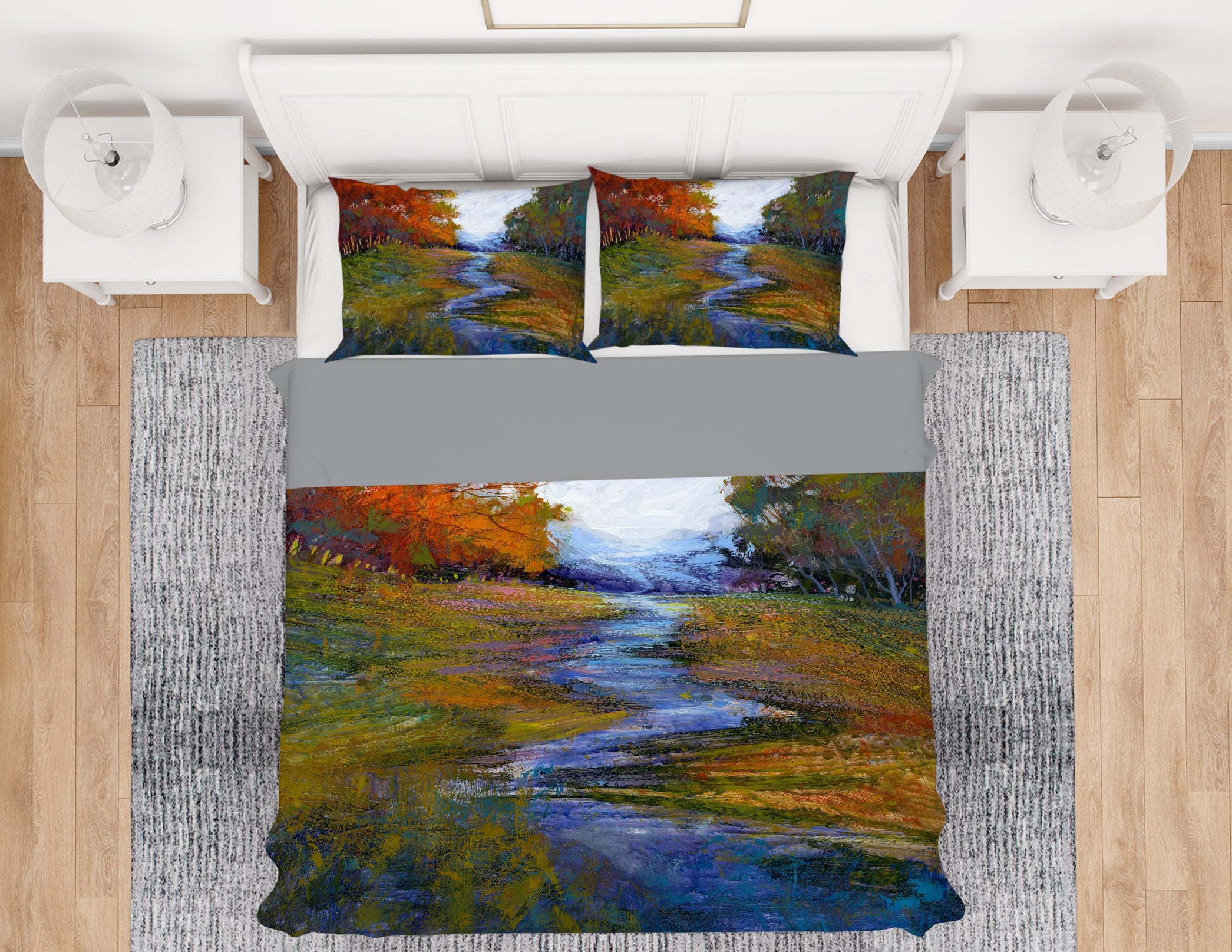 3D Winding River 1049 Michael Tienhaara Bedding Bed Pillowcases Quilt