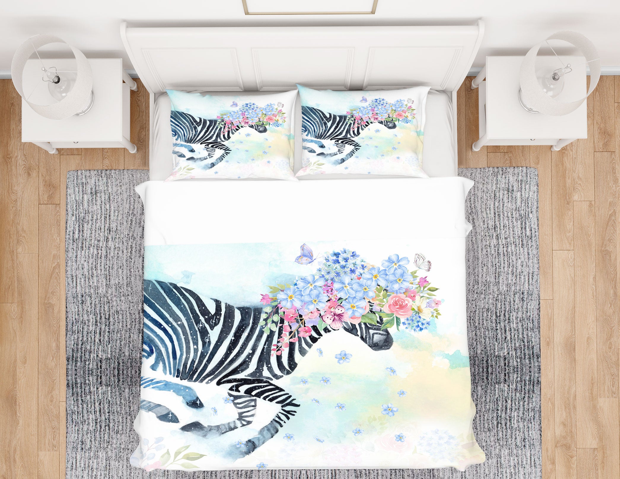 3D Zebra 67055 Bed Pillowcases Quilt