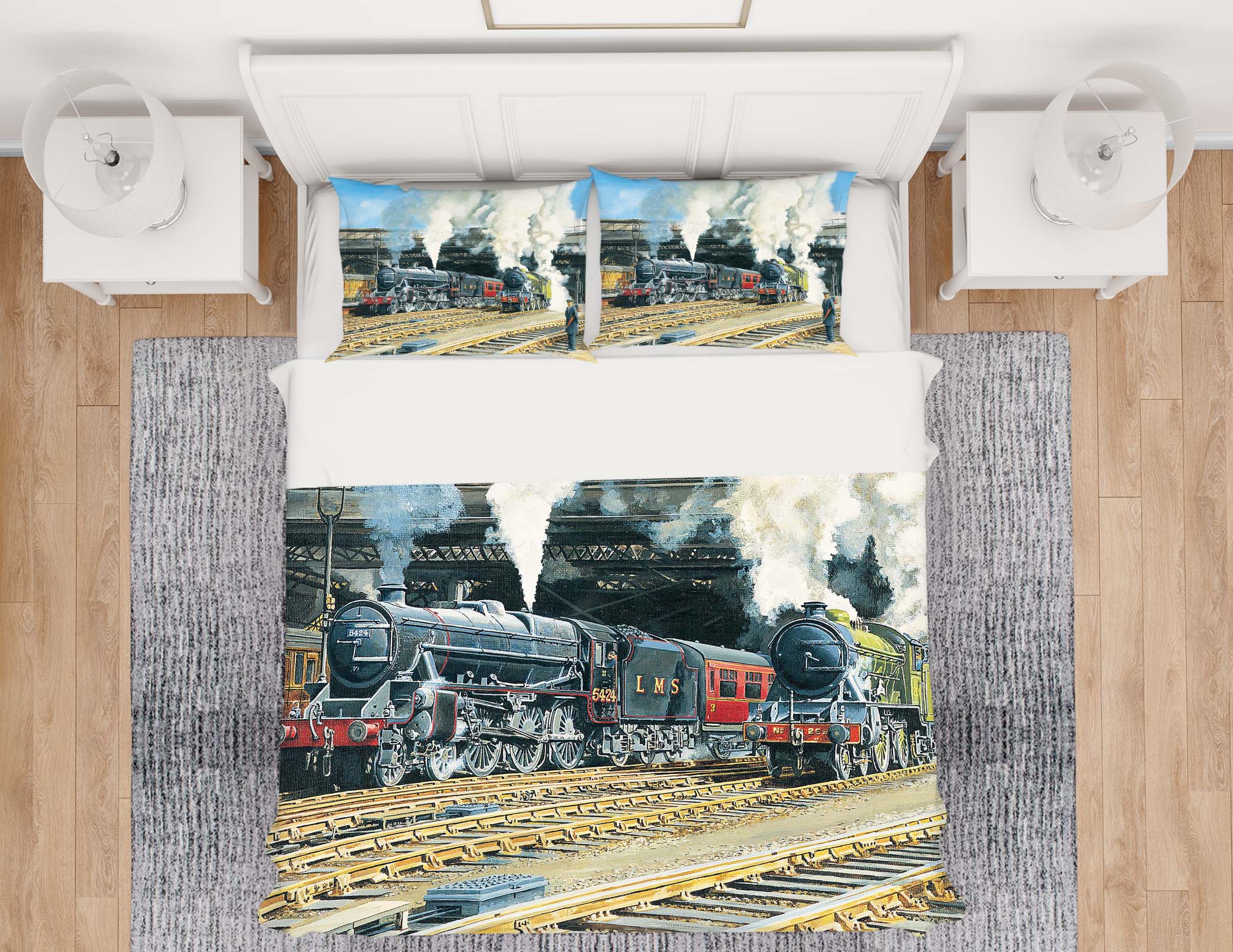 3D Full Steam Ahead 2024 Trevor Mitchell bedding Bed Pillowcases Quilt