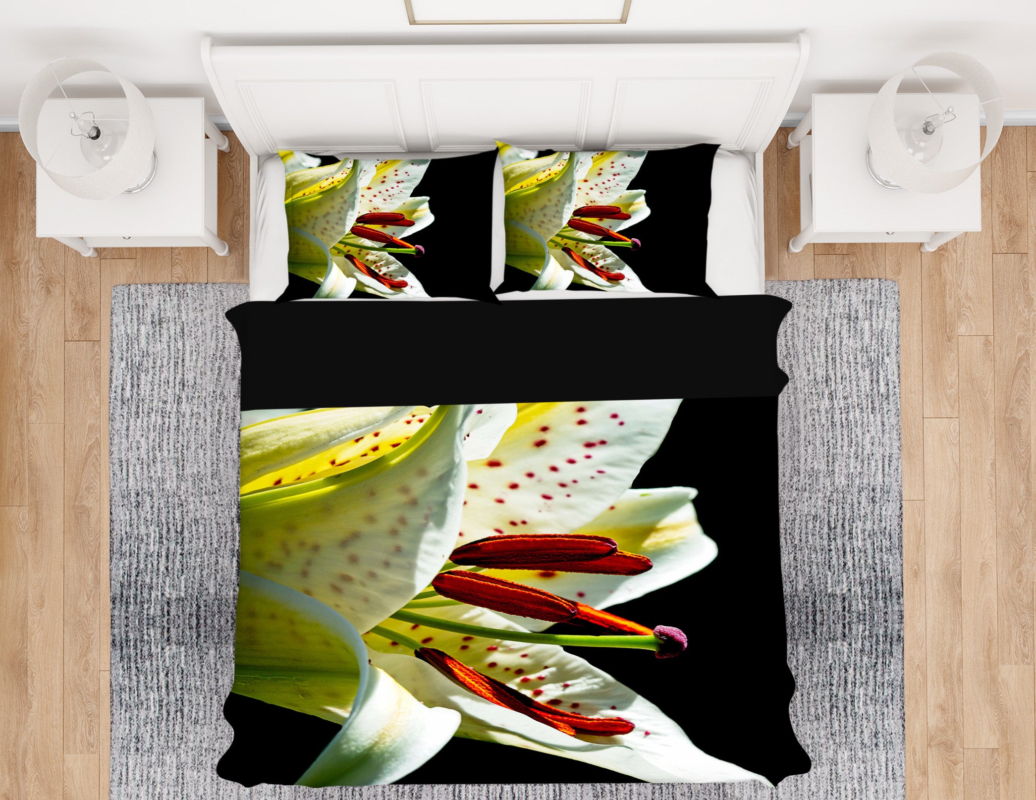 3D Lily 2136 Kathy Barefield Bedding Bed Pillowcases Quilt