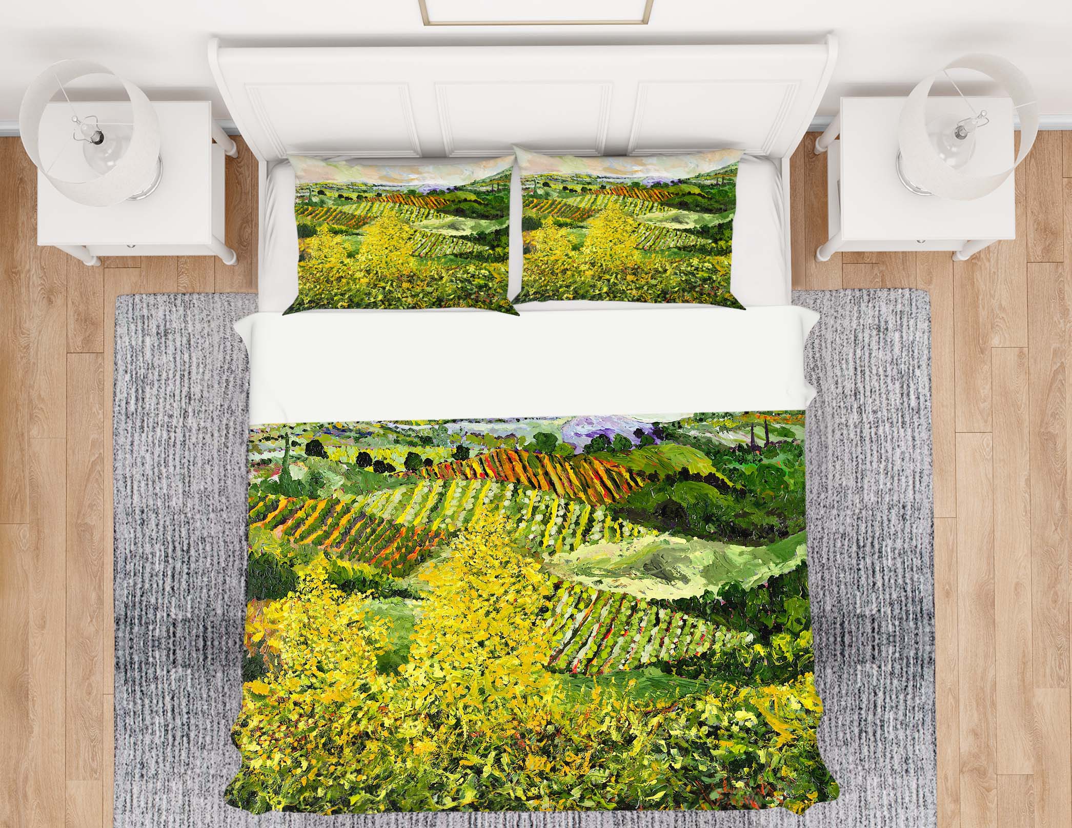 3D Yellow Trees 1009 Allan P. Friedlander Bedding Bed Pillowcases Quilt