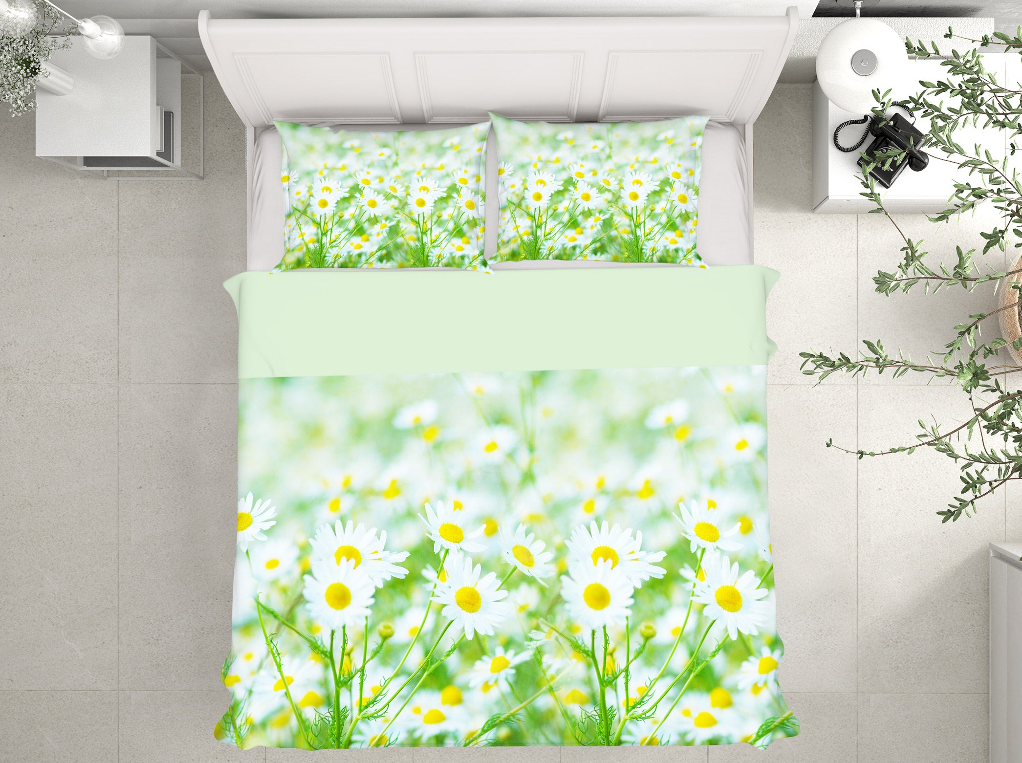 3D Flower Bush 67133 Bed Pillowcases Quilt