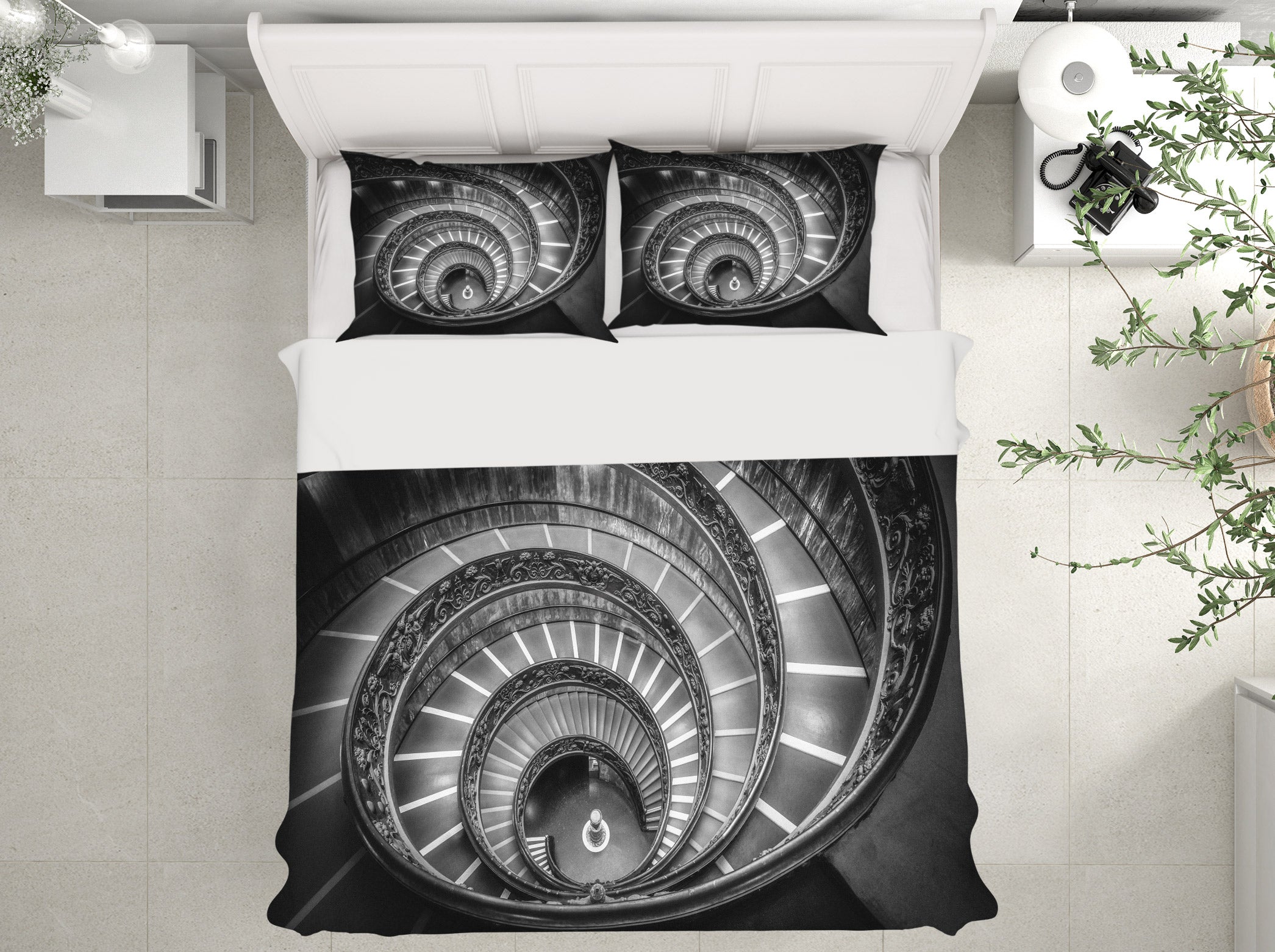 3D Spiral Staircase 67139 Bed Pillowcases Quilt