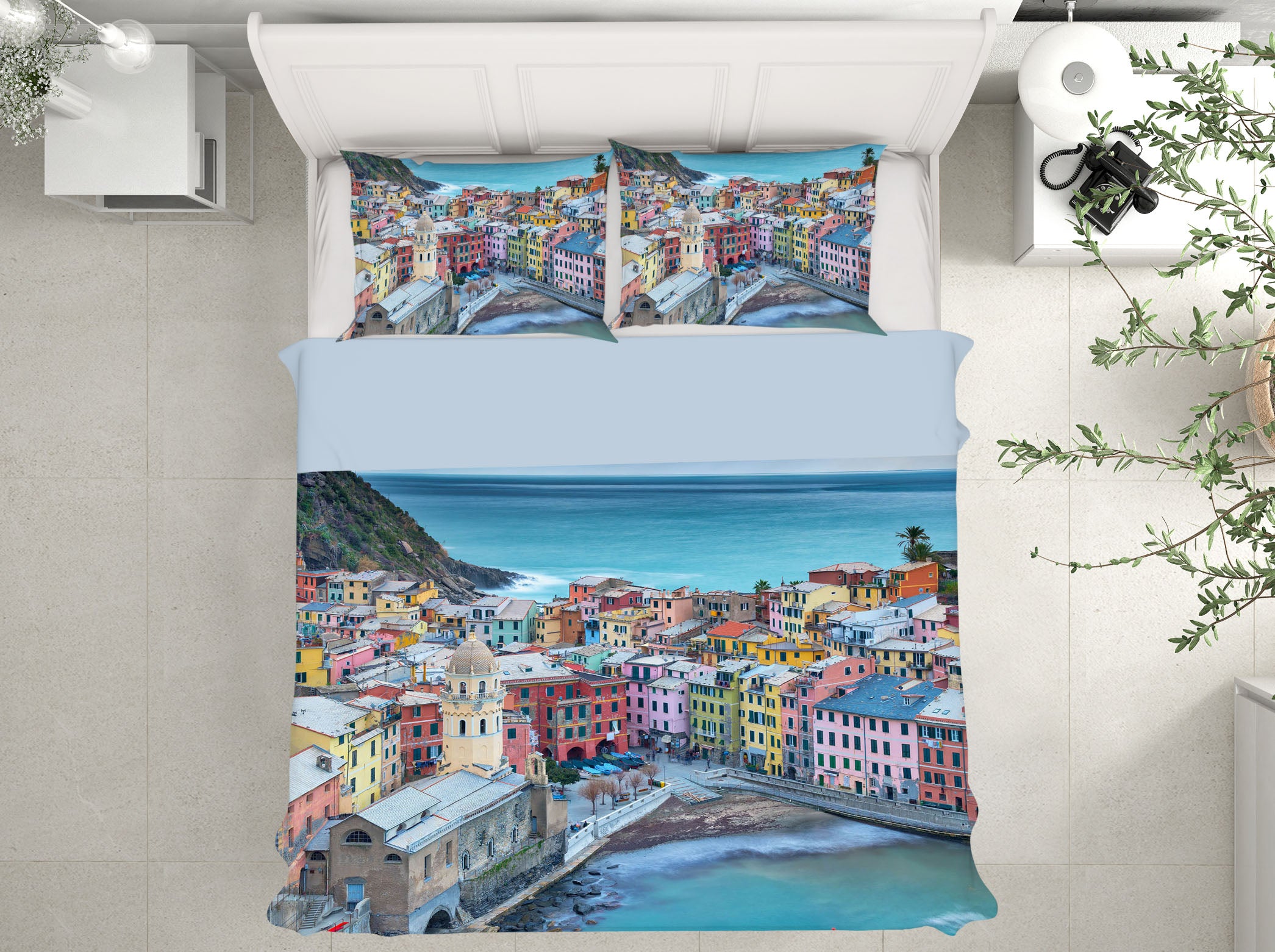 3D Seaside City 2126 Marco Carmassi Bedding Bed Pillowcases Quilt