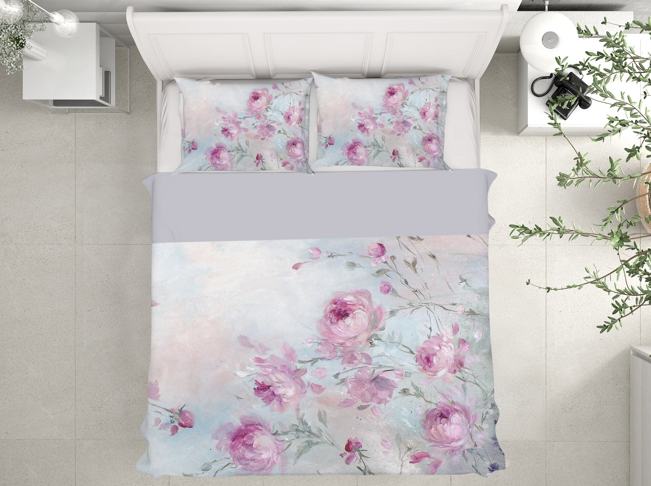 3D Painting Roses 125 Debi Coules Bedding Bed Pillowcases Quilt