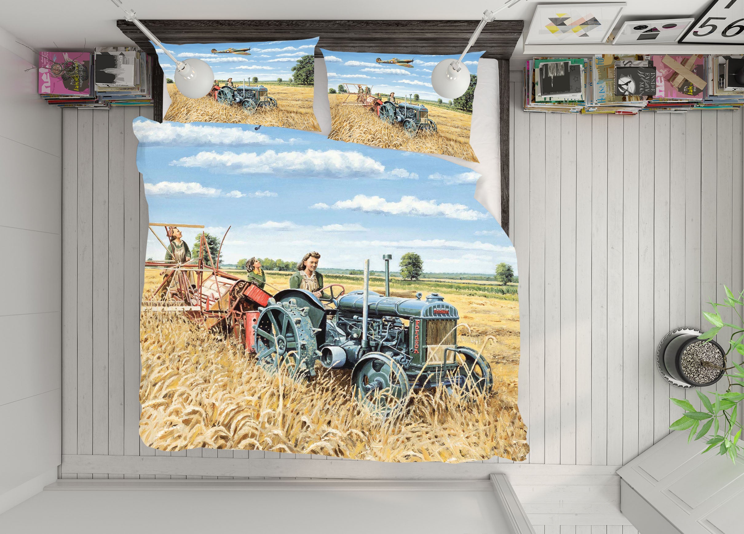 3D Harvesting Victory 2029 Trevor Mitchell bedding Bed Pillowcases Quilt