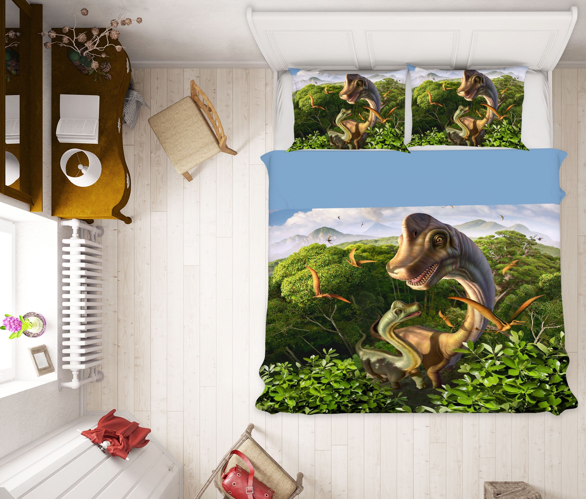 3D Brachiosaurus 2102 Jerry LoFaro bedding Bed Pillowcases Quilt