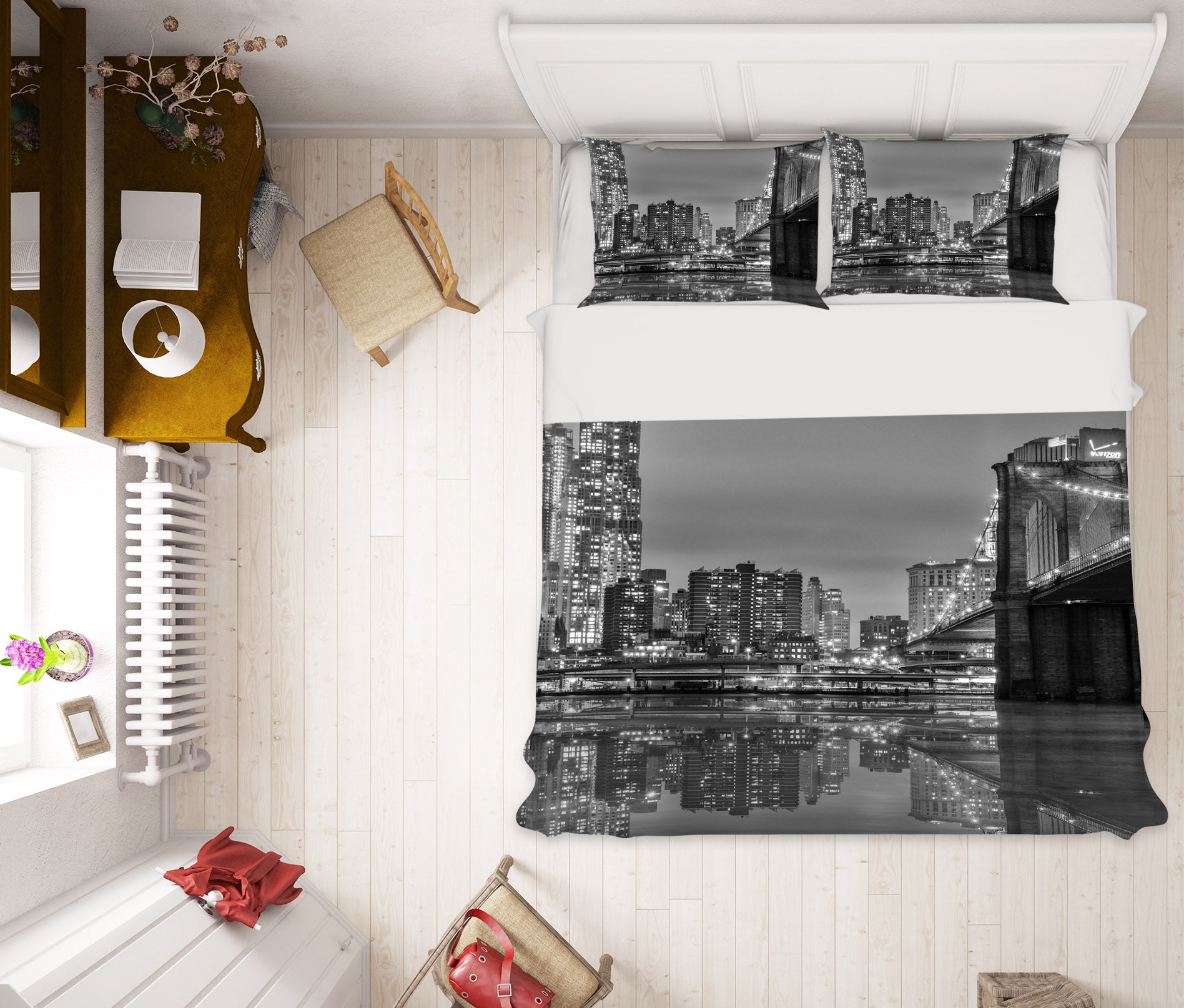 3D Building Bridge 050 Marco Carmassi Bedding Bed Pillowcases Quilt