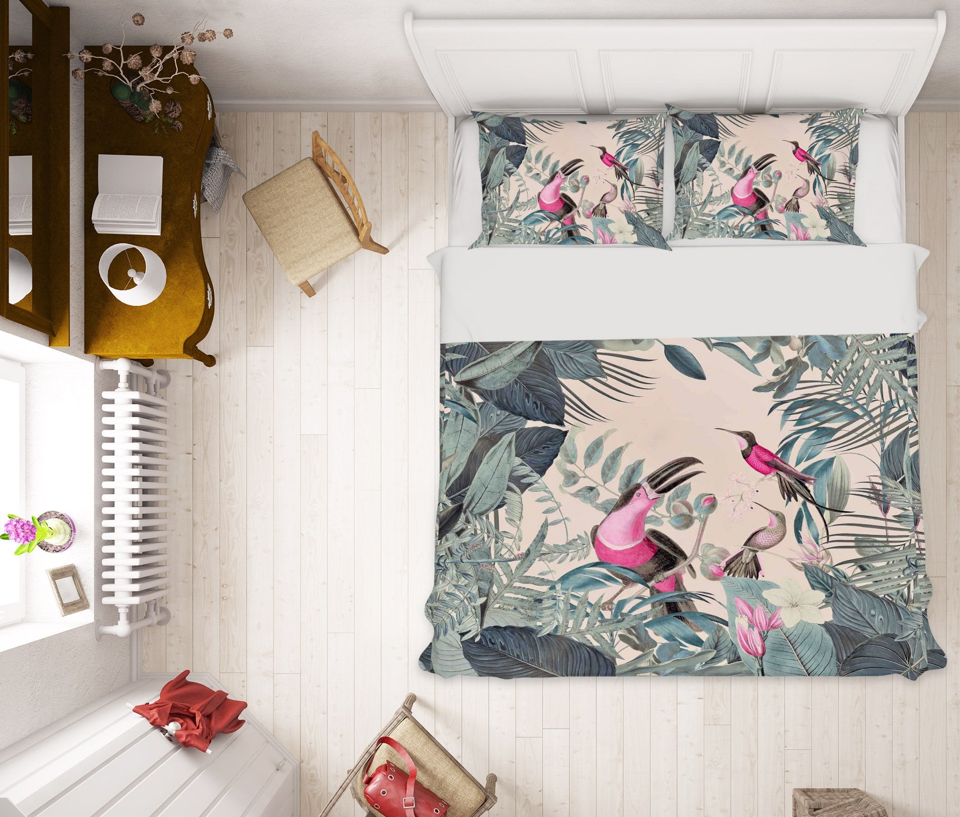 3D Bird Forest 2108 Andrea haase Bedding Bed Pillowcases Quilt Quiet Covers AJ Creativity Home 