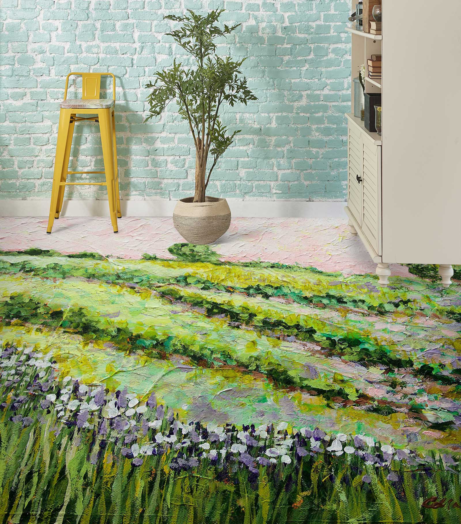 3D Grassland 9672 Allan P. Friedlander Floor Mural  Wallpaper Murals Self-Adhesive Removable Print Epoxy