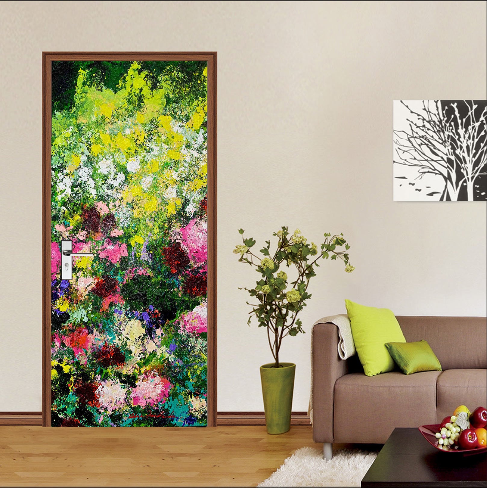 3D Garden Painting 93115 Allan P. Friedlander Door Mural