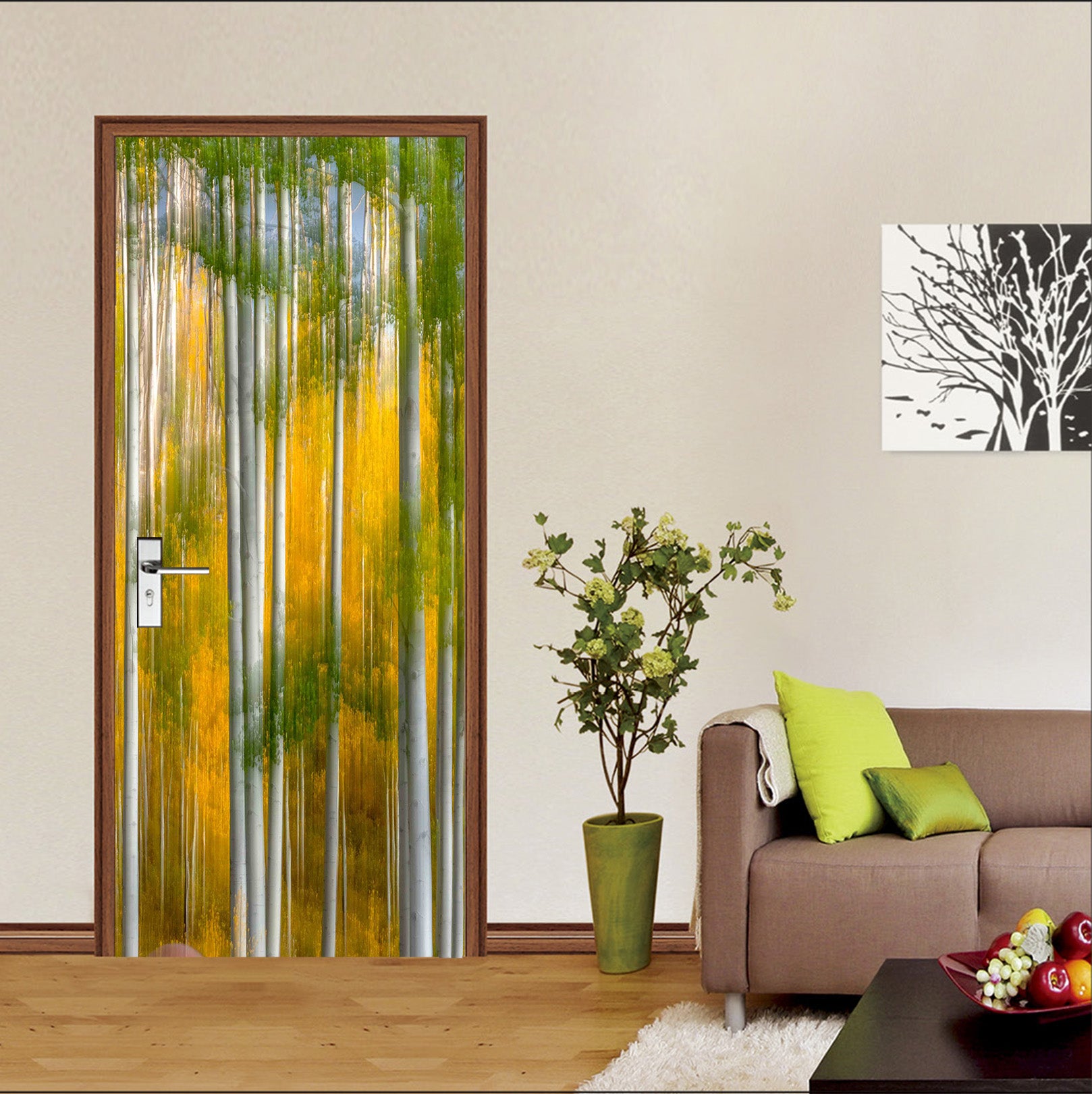 3D Tree Trunk 122104 Marco Carmassi Door Mural