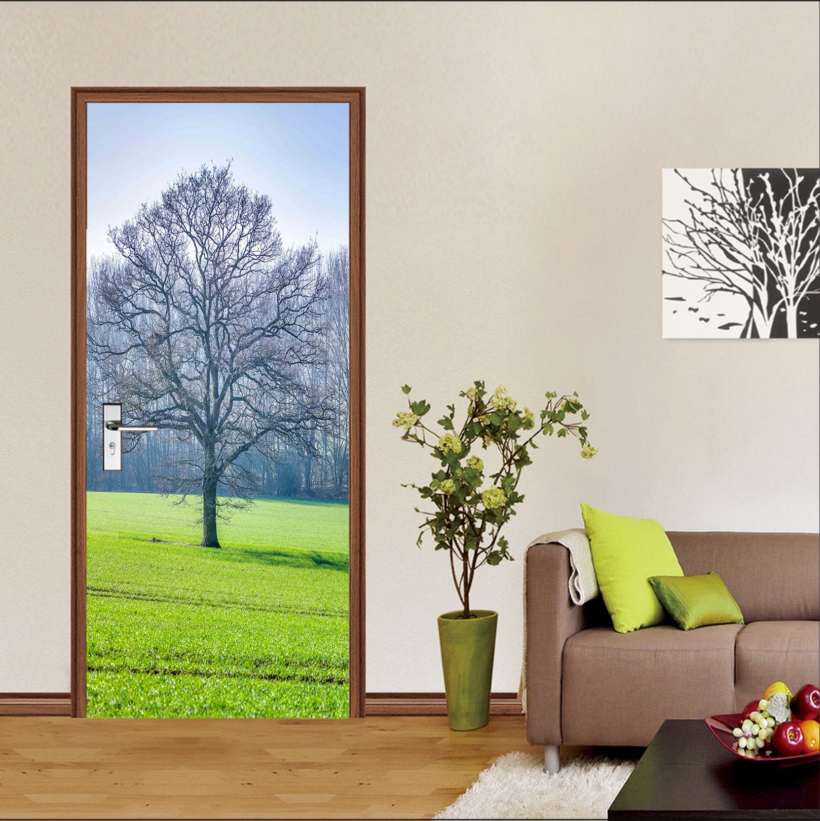 3D Lawn Tree 101213 Assaf Frank Door Mural