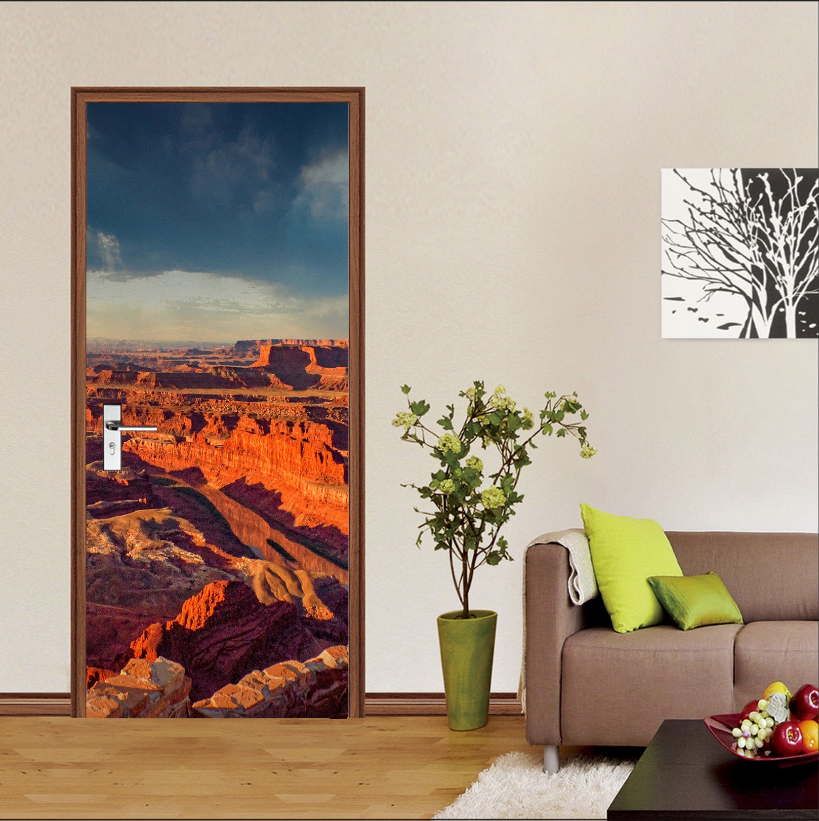 3D Red Rocky Mountains 107175 Beth Sheridan Door Mural