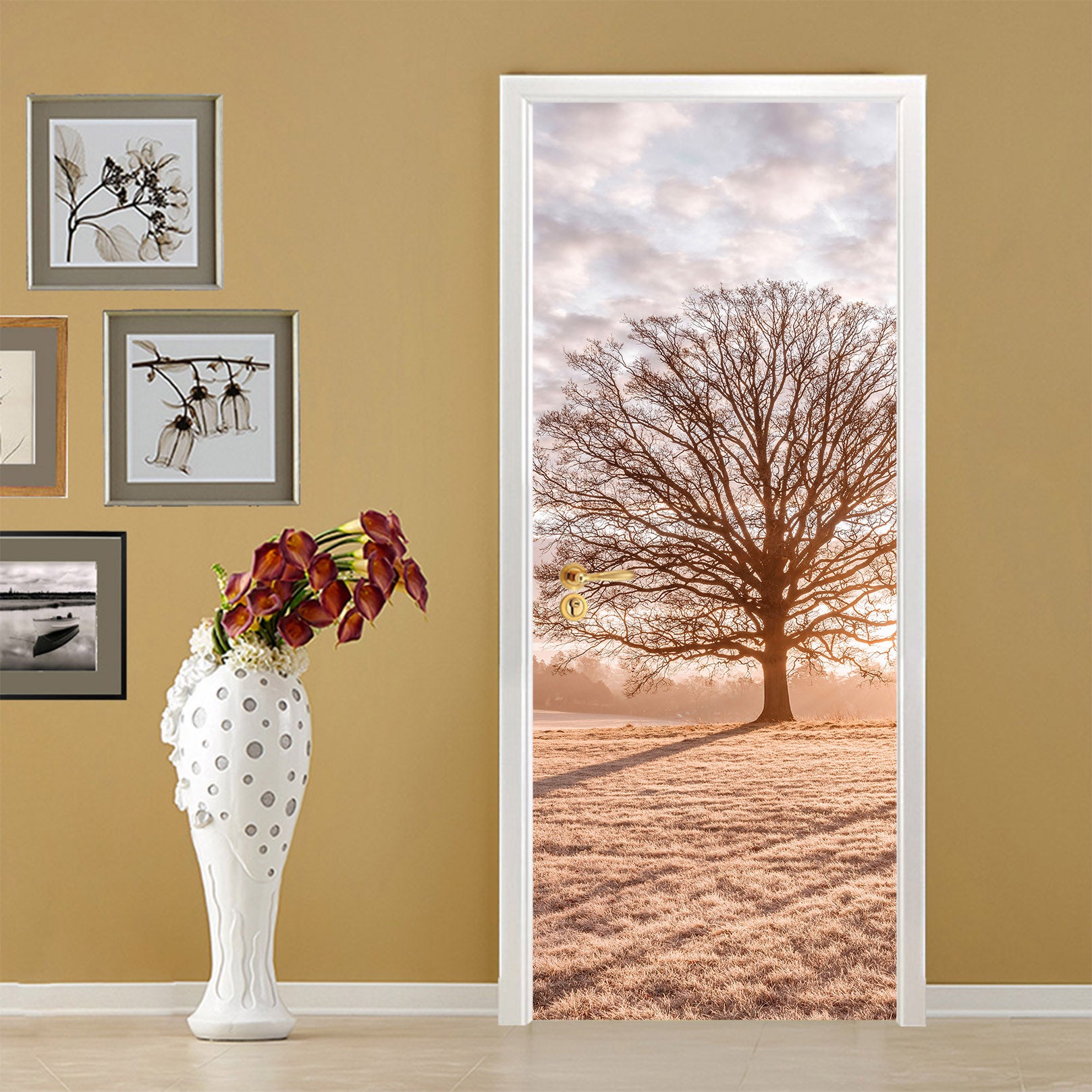 3D Lawn Trees 10242 Assaf Frank Door Mural