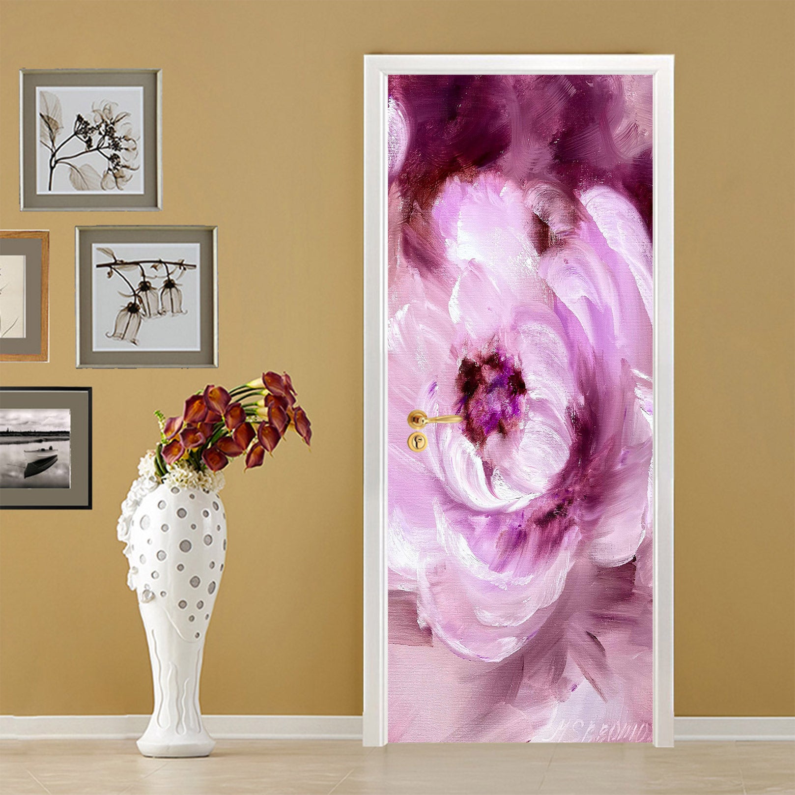 3D Flower Print 3151 Skromova Marina Door Mural