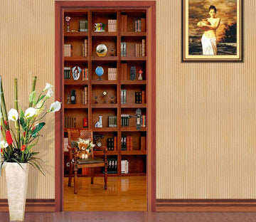 3D storage place cabinet door mural Wallpaper AJ Wallpaper 