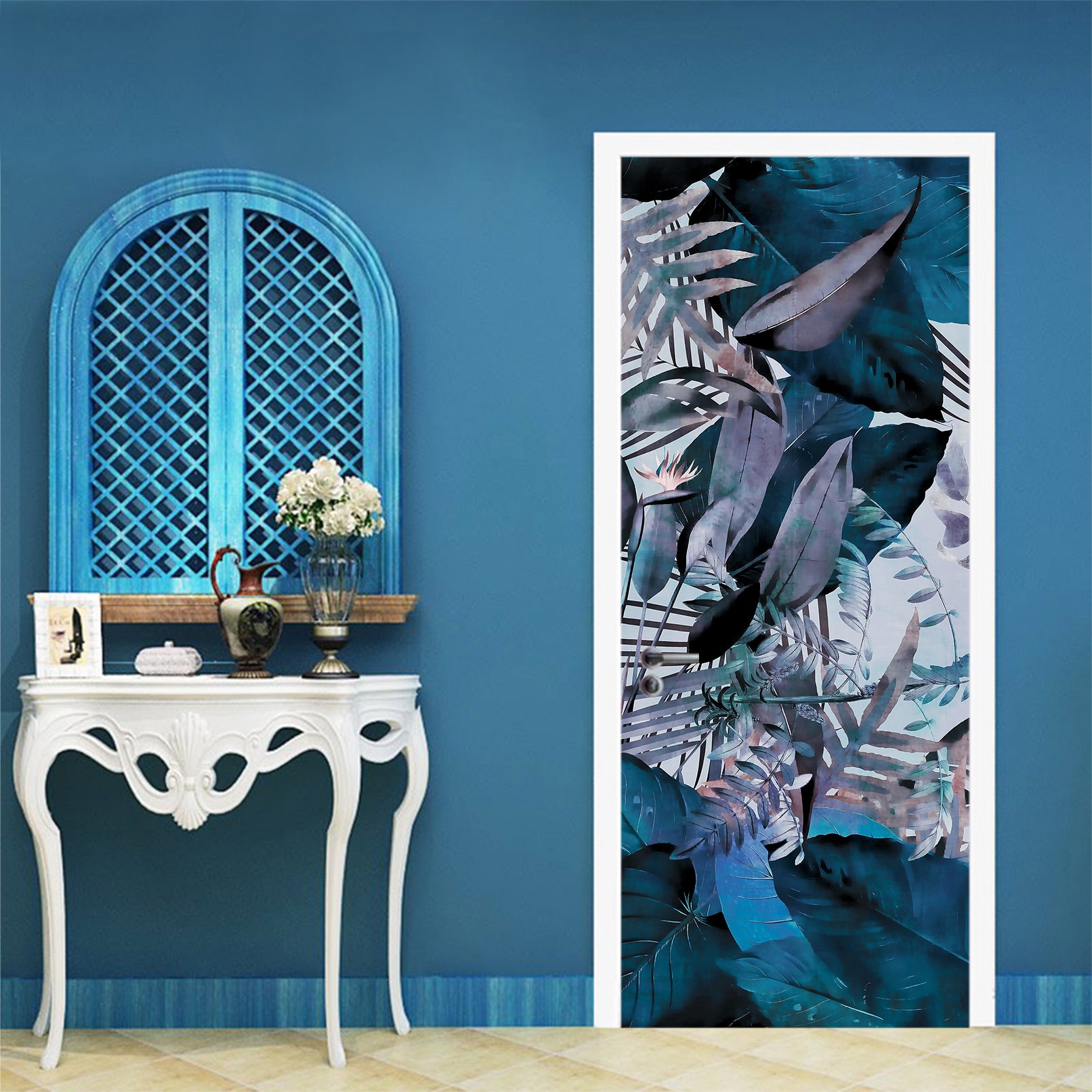 3D Leaves Pattern 11894 Andrea Haase Door Mural