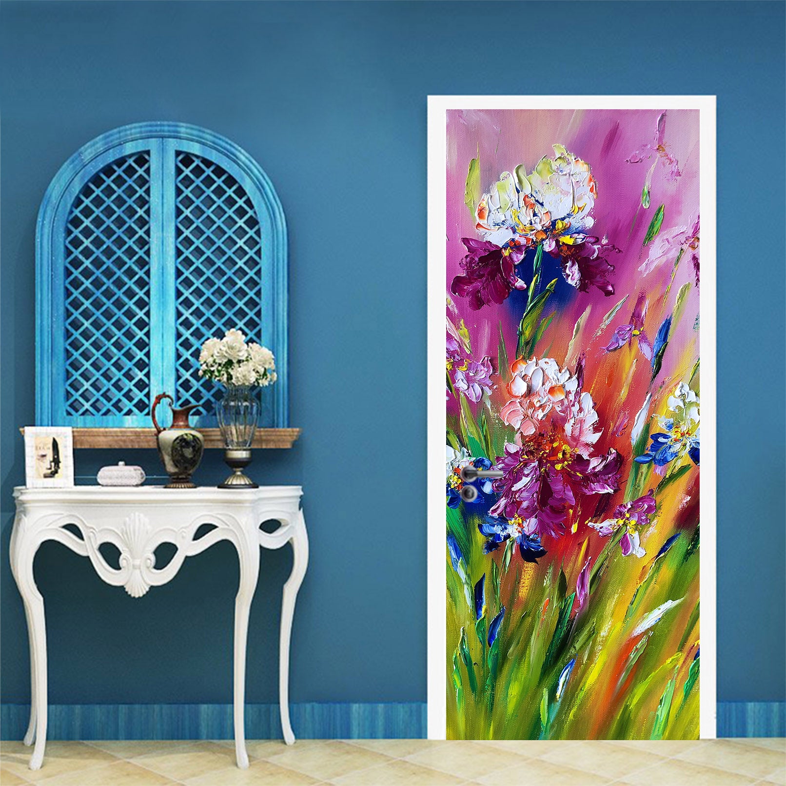 3D Colour Petal 3297 Skromova Marina Door Mural