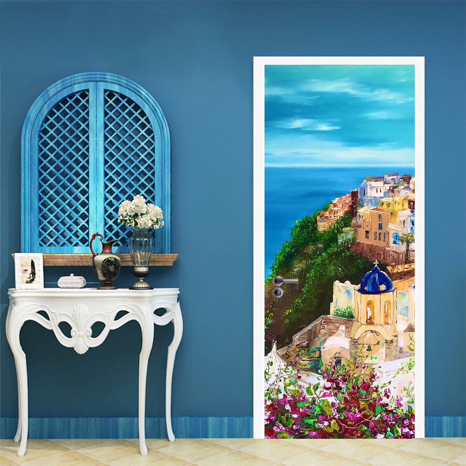 3D Coast City 3314 Skromova Marina Door Mural