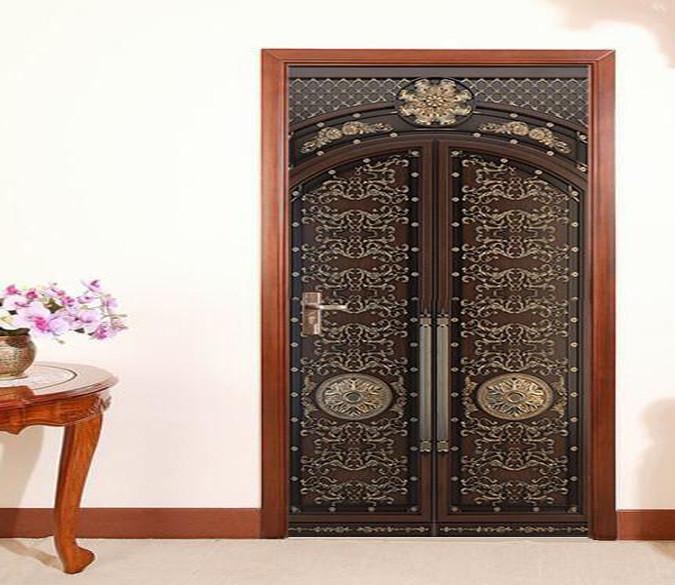 3D complex pattern painting door mural Wallpaper AJ Wallpaper 