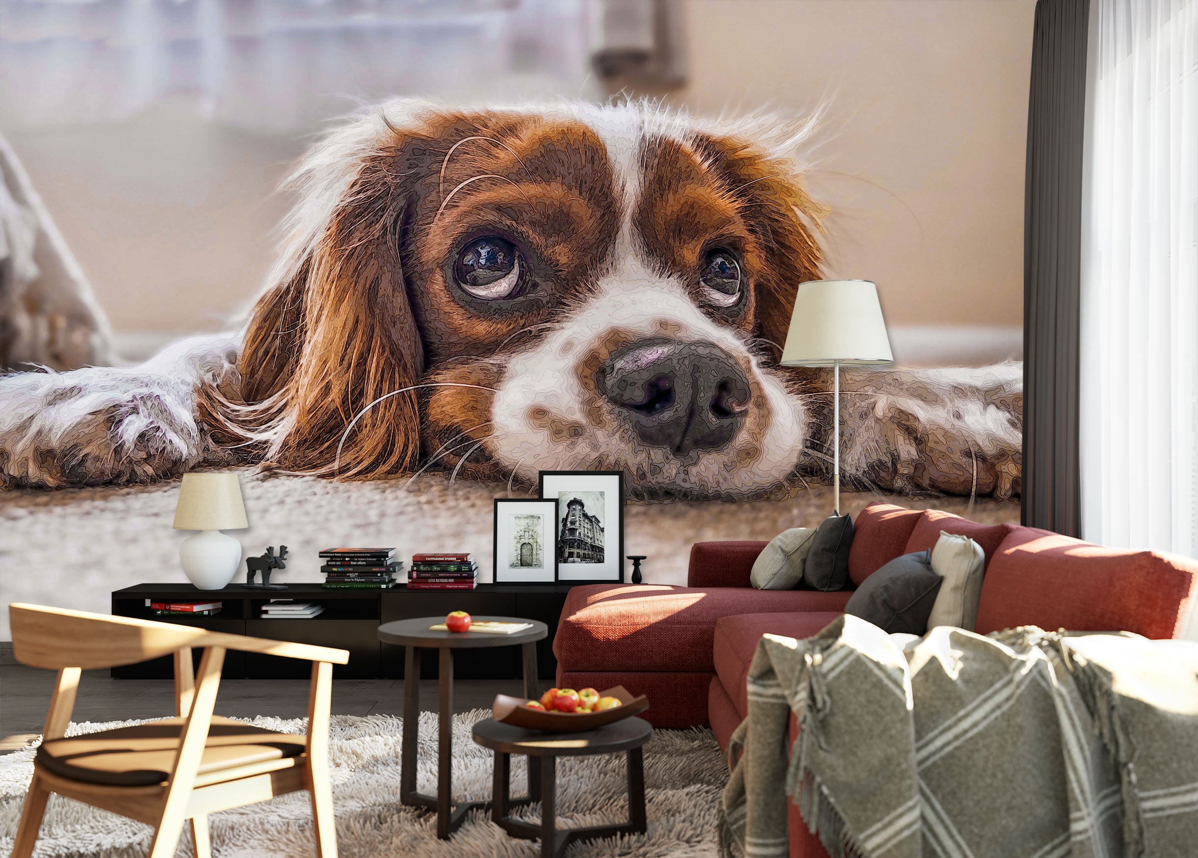 3D Dog 9179 Alius Herb Wall Mural Wall Murals