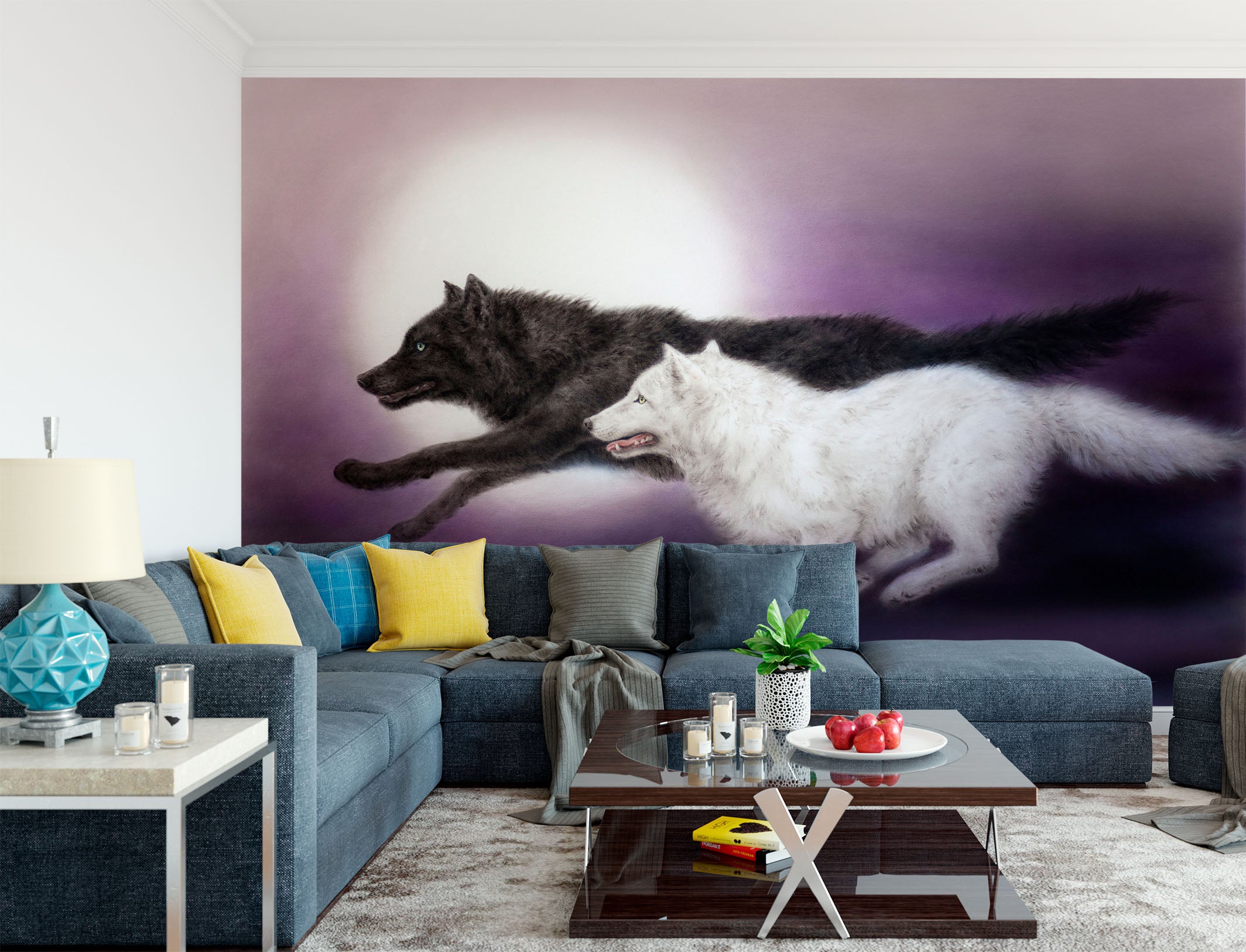 3D Wolf Race 5531 Kayomi Harai Wall Mural Wall Murals