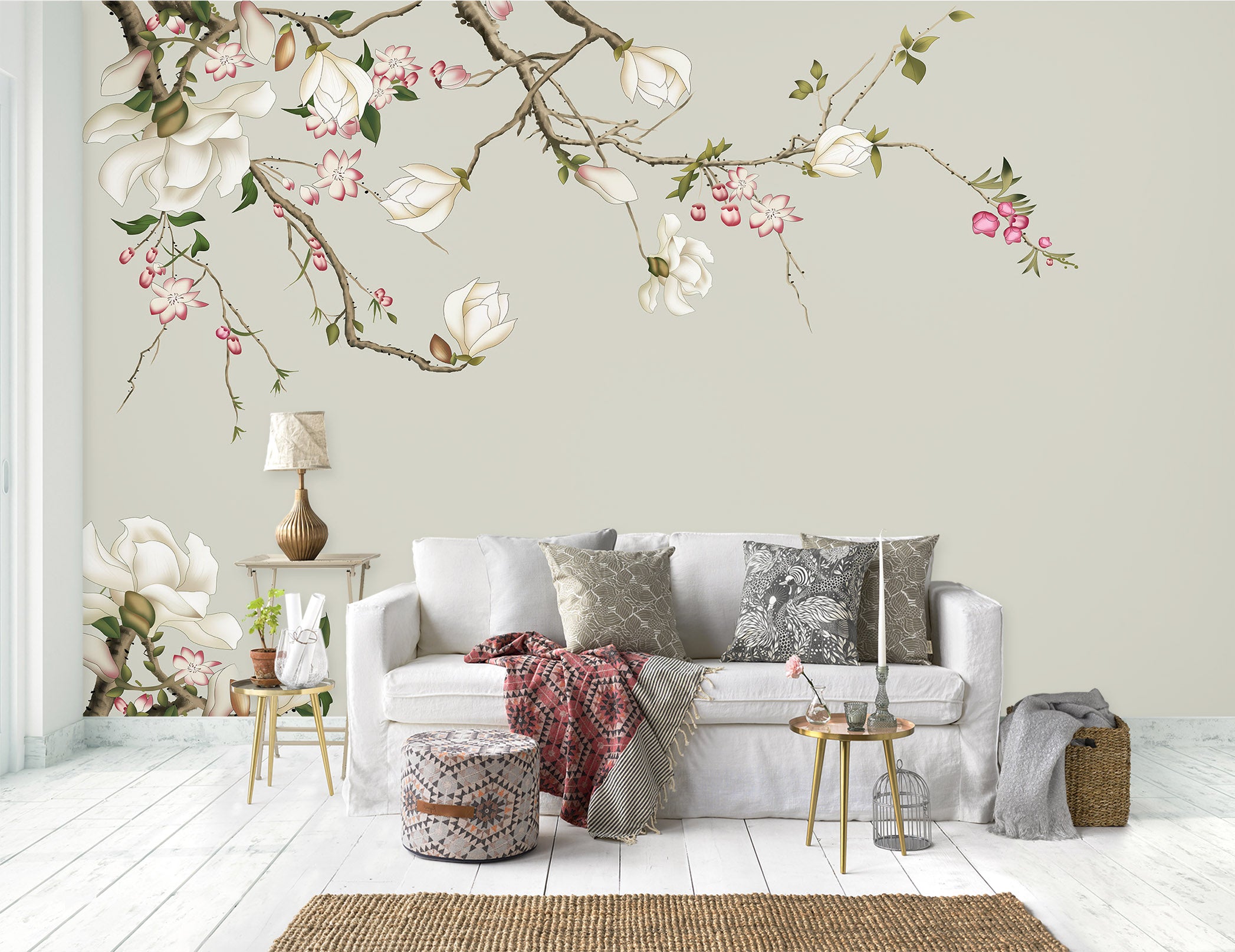 3D Flowers Bloom 2068 Wall Murals