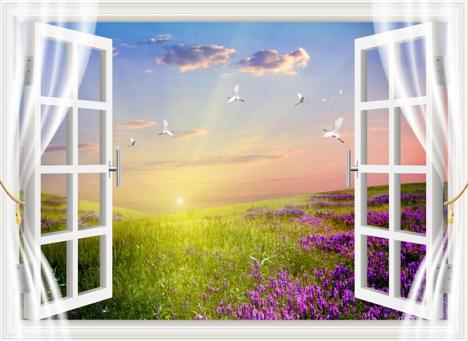 Beautiful Window Landscape Wallpaper AJ Wallpaper 2 