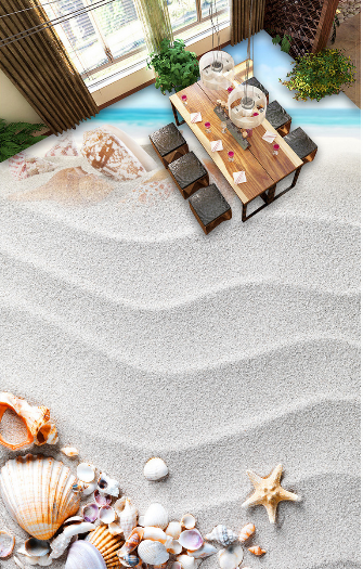 3D White Sand 002 Floor Mural Wallpaper AJ Wallpaper 2 