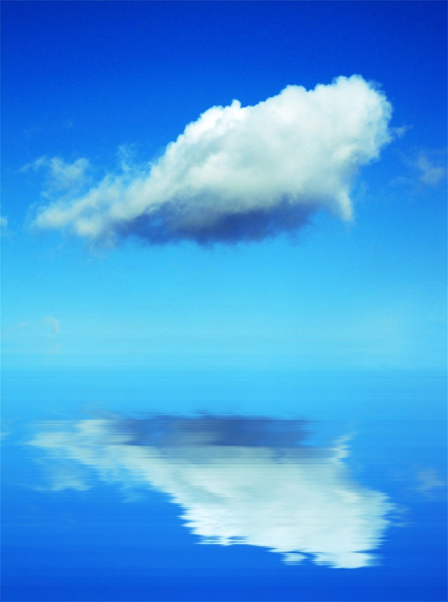 3D Sea Blue Sky Whiet Cloud 498 Stair Risers Wallpaper AJ Wallpaper 
