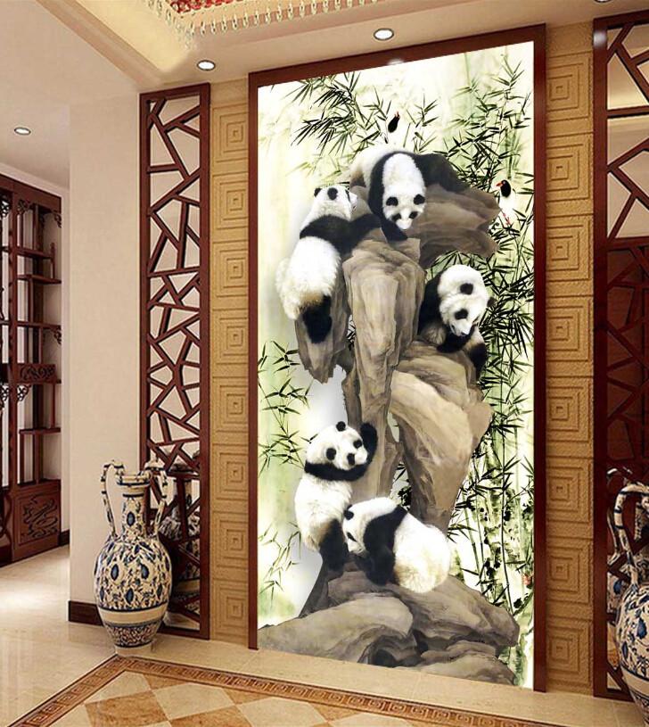 Climbing Pandas Wallpaper AJ Wallpaper 2 