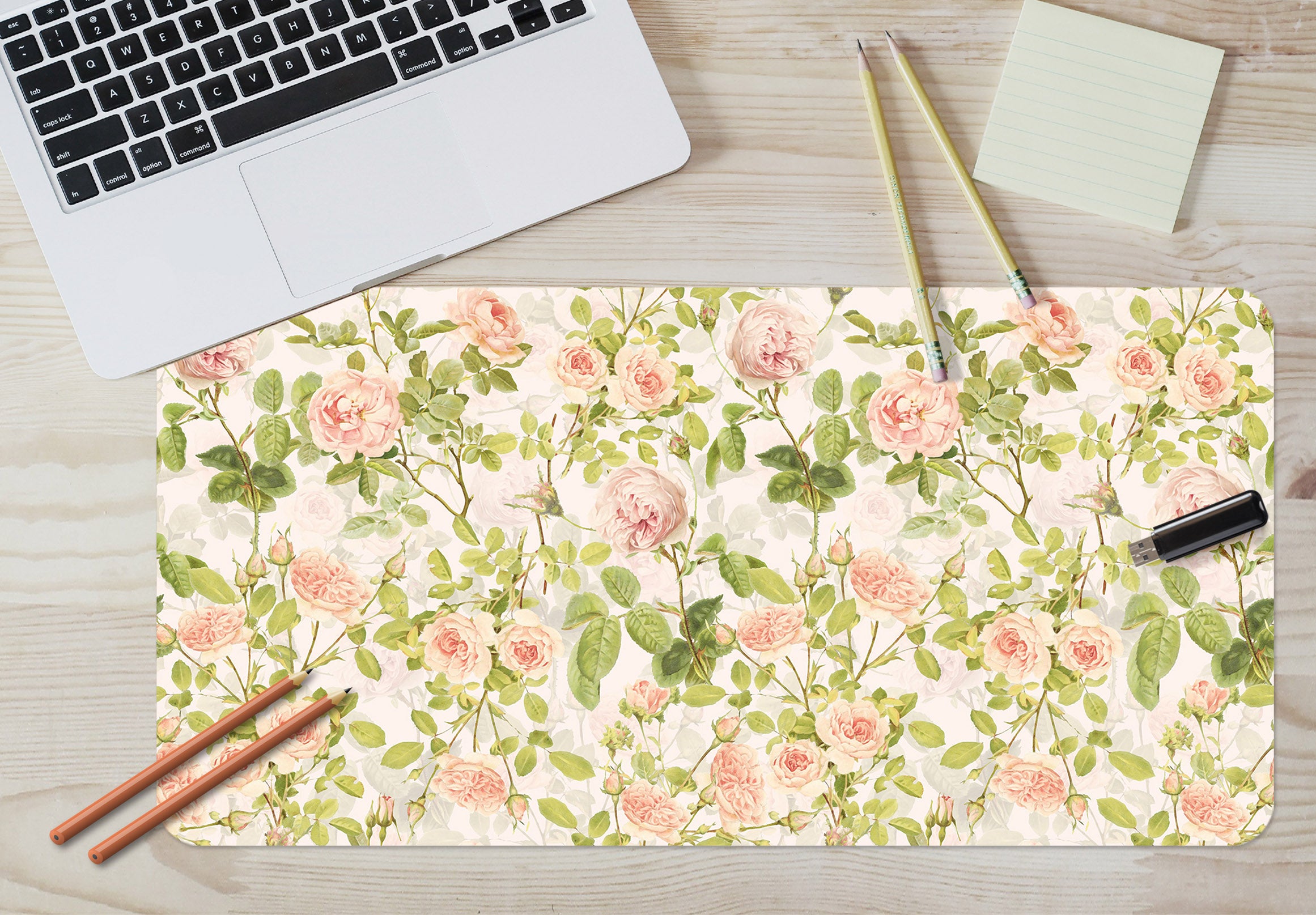 3D Rose Branch 120168 Uta Naumann Desk Mat