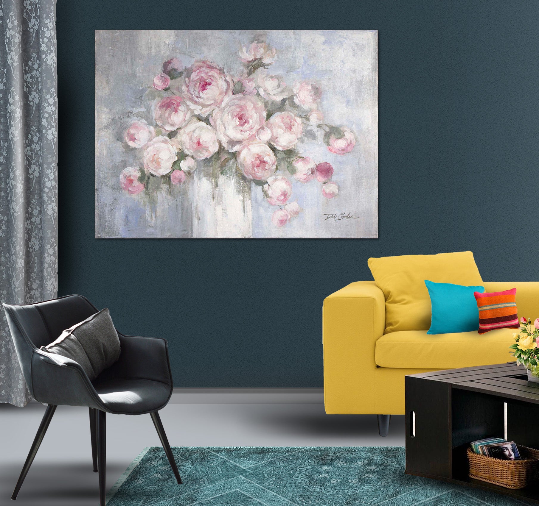 3D Bouquet Of Roses 031 Debi Coules Wall Sticker