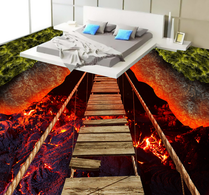 3D Volcanic 192 Floor Mural Wallpaper AJ Wallpaper 2 